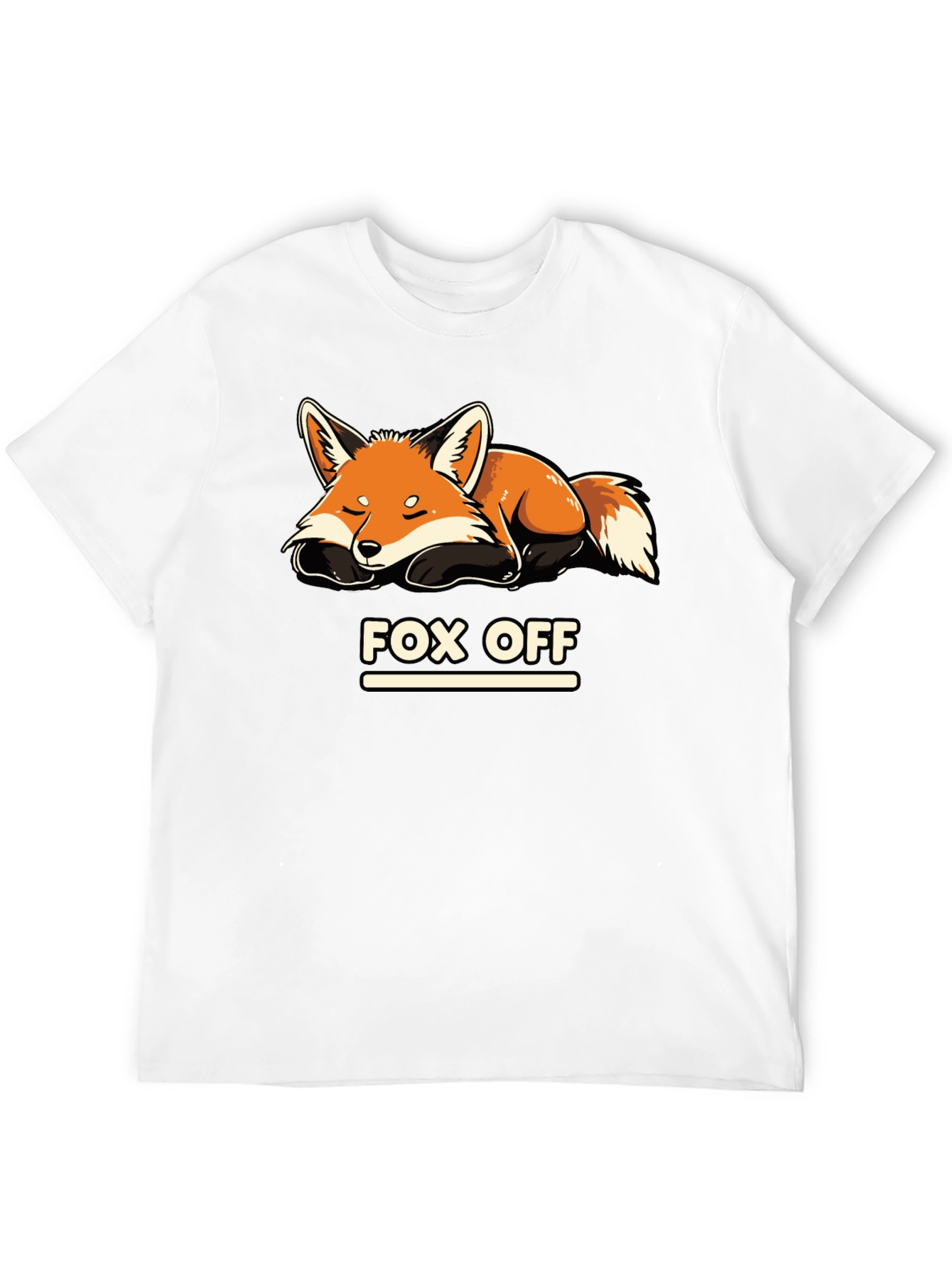 Fox Off Graphic T-Shirt - Black Relaxed Fit