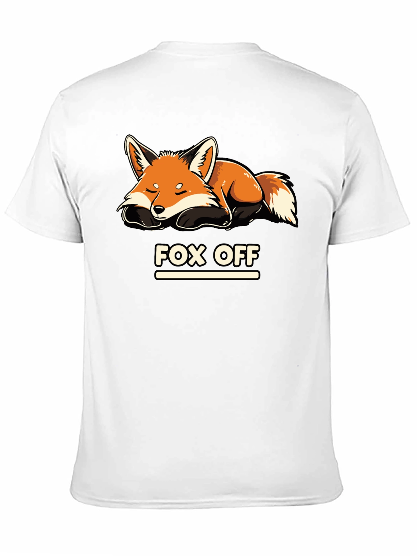 Fox Off Graphic T-Shirt - Black Relaxed Fit