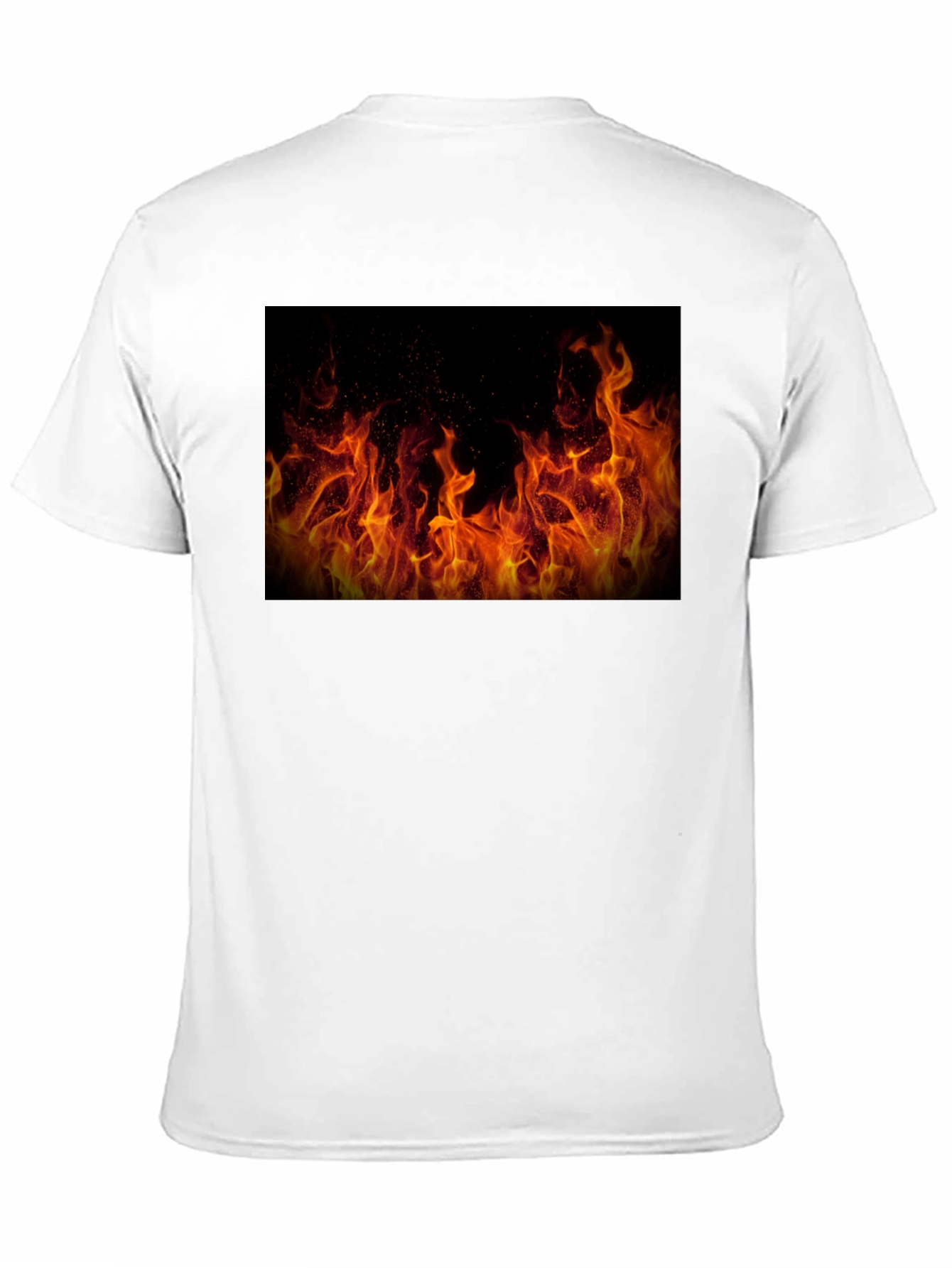 Flame Graphic Black T-Shirt - Bold Statement Tee