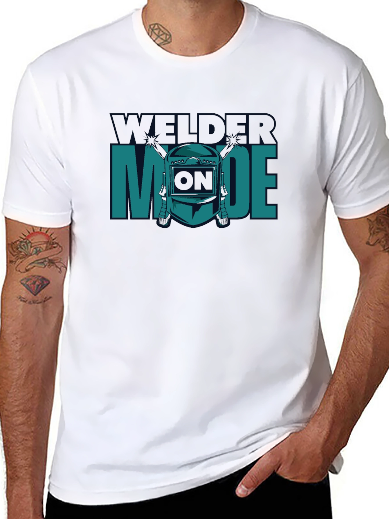 Welder Mode T-Shirt - Cool Graphic Tee