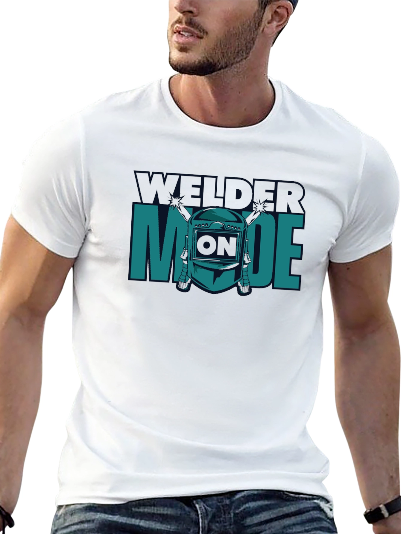 Welder Mode T-Shirt - Cool Graphic Tee