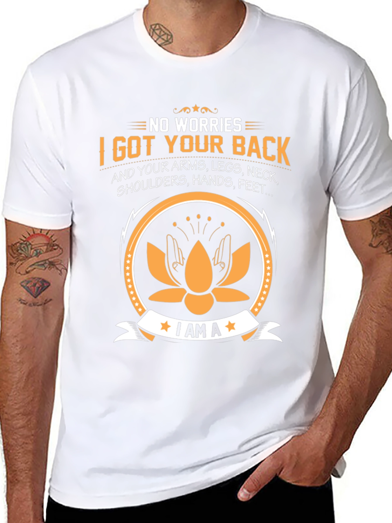 No Worries I Got Your Back Black T-Shirt