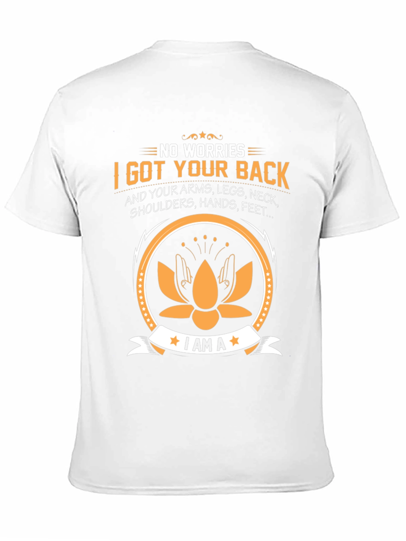 No Worries I Got Your Back Black T-Shirt