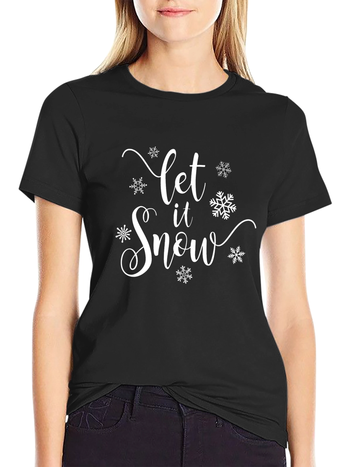 Let it Snow T-Shirt Winter Holiday Tee