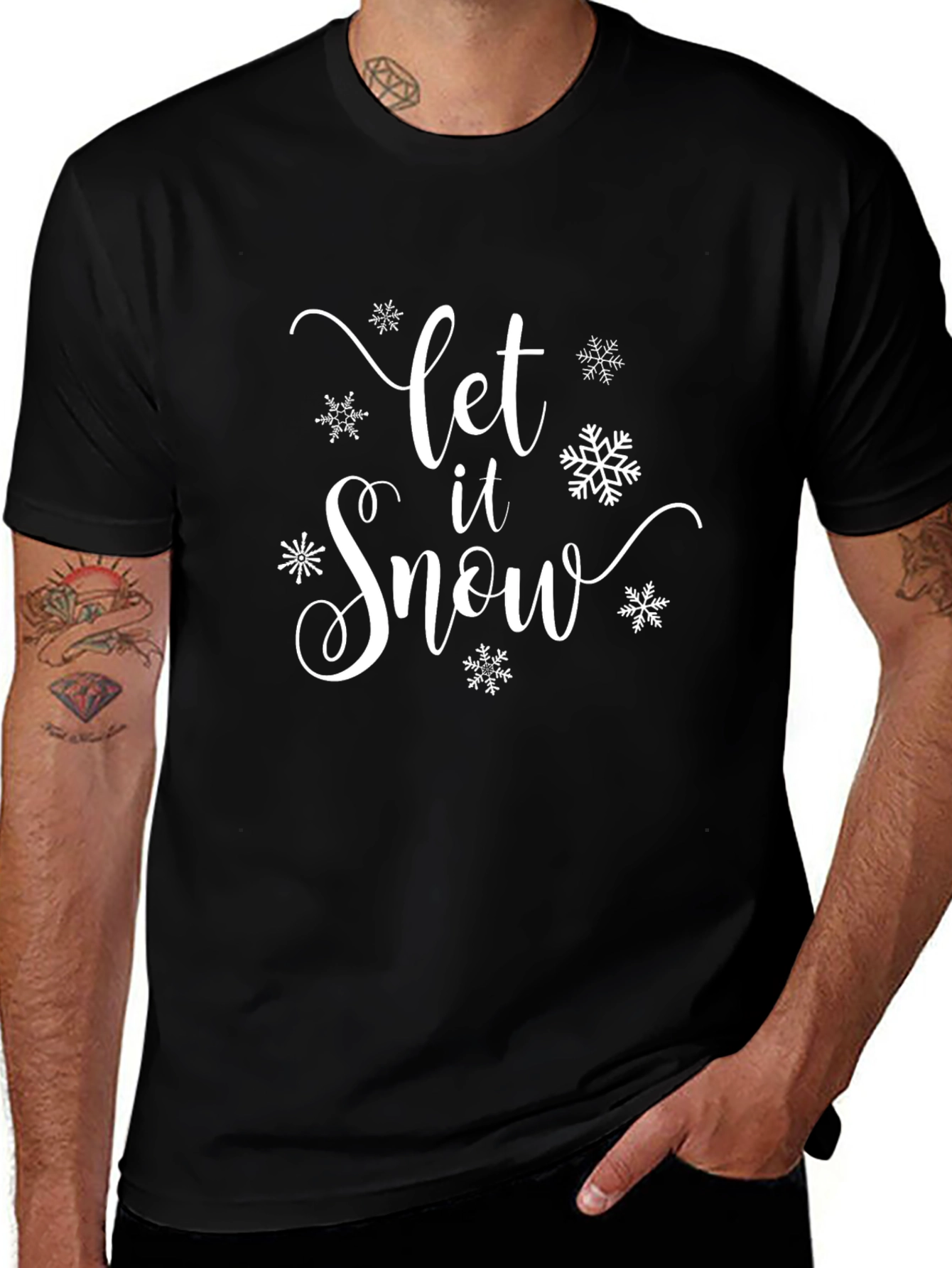 Let it Snow T-Shirt Winter Holiday Tee