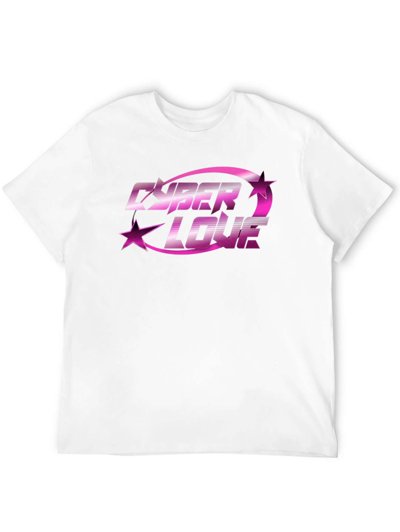 Cyber Love Graphic Tee - Trendy Black T-Shirt