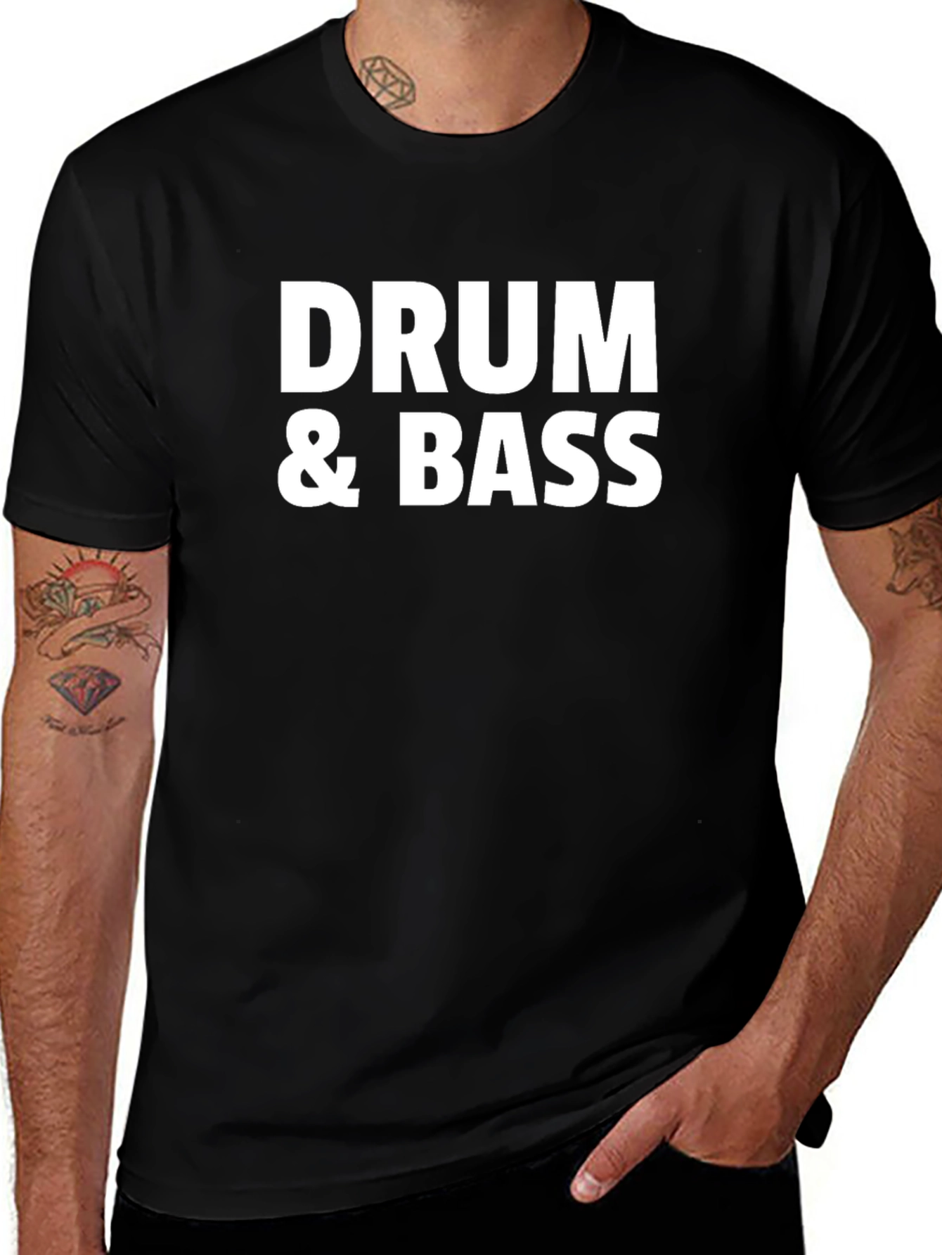 Drum & Bass Graphic Tee - Music Lover T-Shirt
