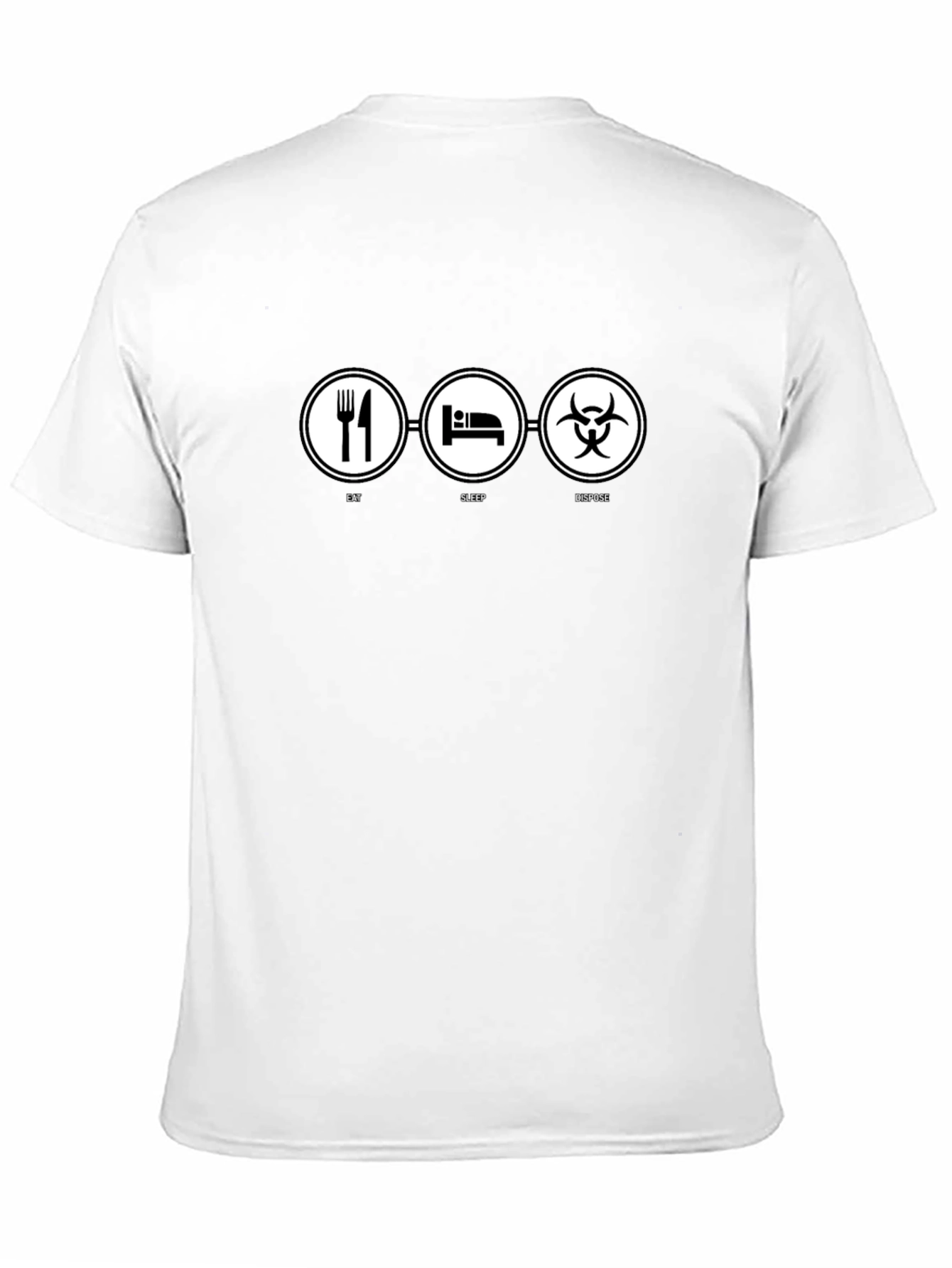 Eat Sleep Dispose T-Shirt - Funny Biohazard Graphic Tee