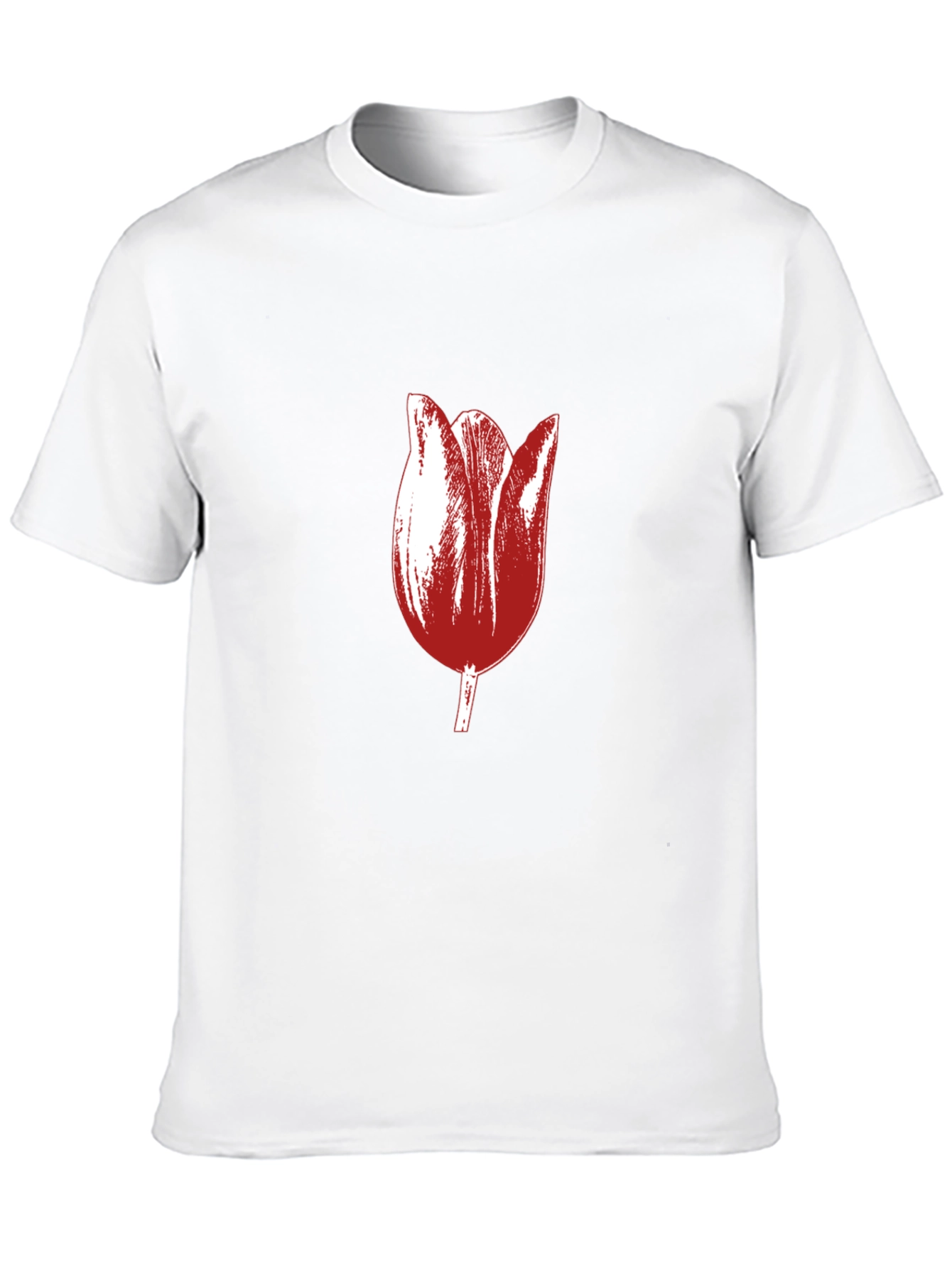 Tulip Graphic Black T-Shirt