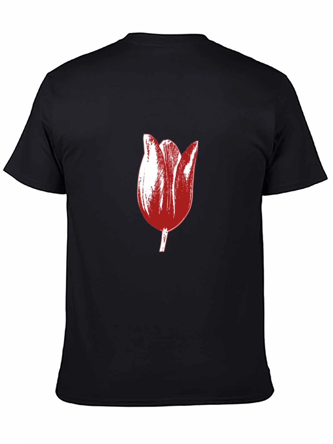 Tulip Graphic Black T-Shirt