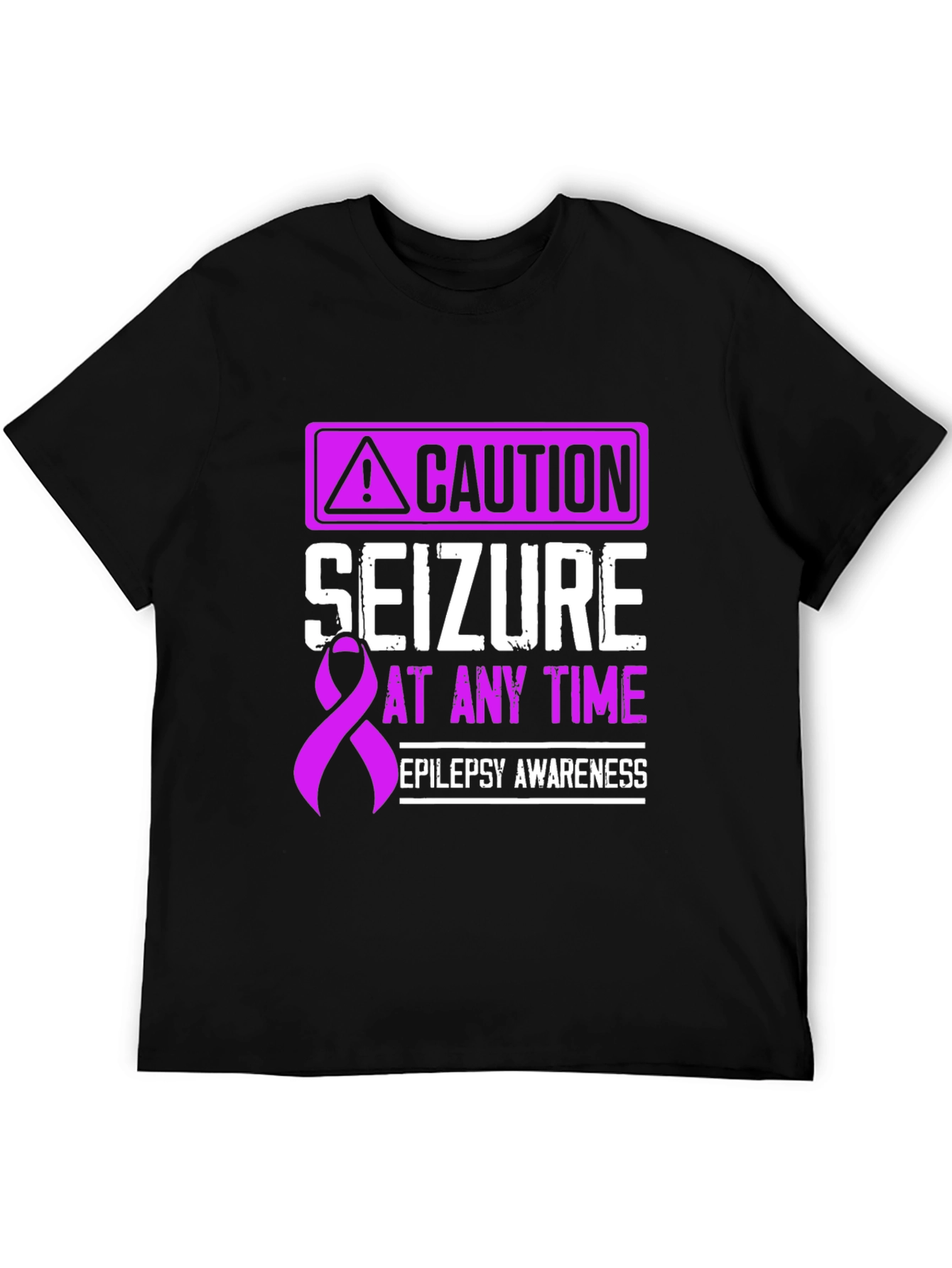 Caution Seizure Epilepsy Awareness Graphic Tee