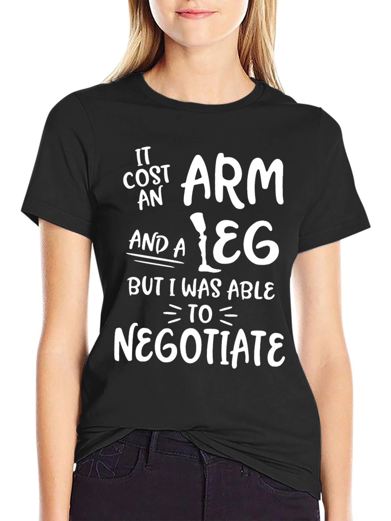 Funny Sarcastic Mens T-Shirt - Negotiate Humor