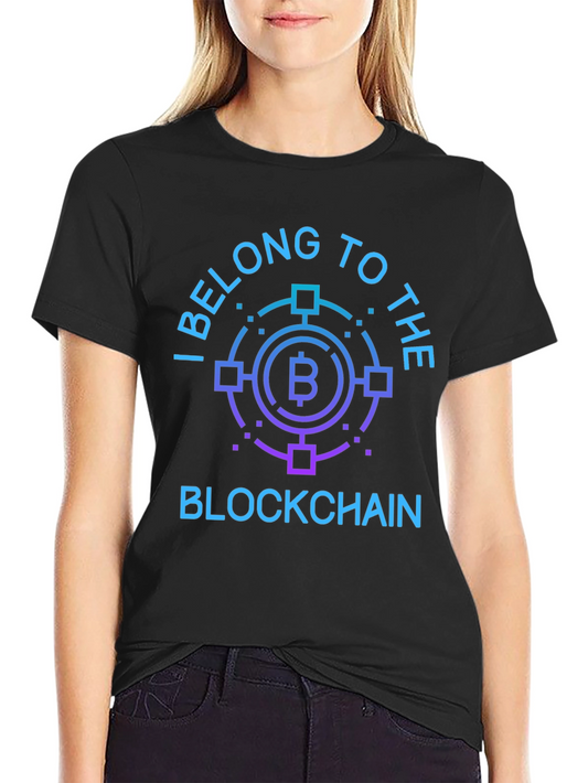 Bitcoin Blockchain Graphic Tee - Crypto Enthusiast T-Shirt