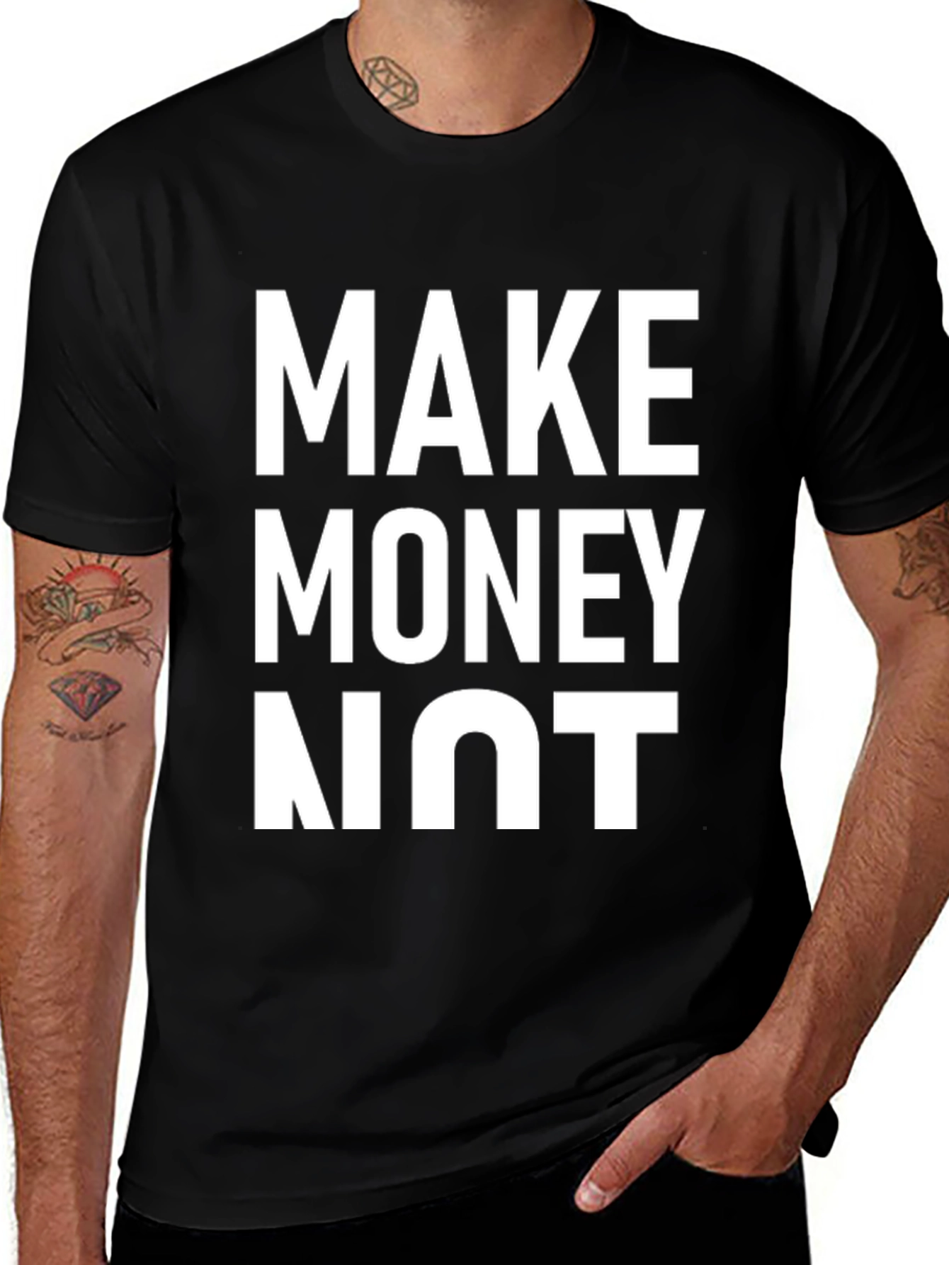 Make Money Not Friends Graphic Tee