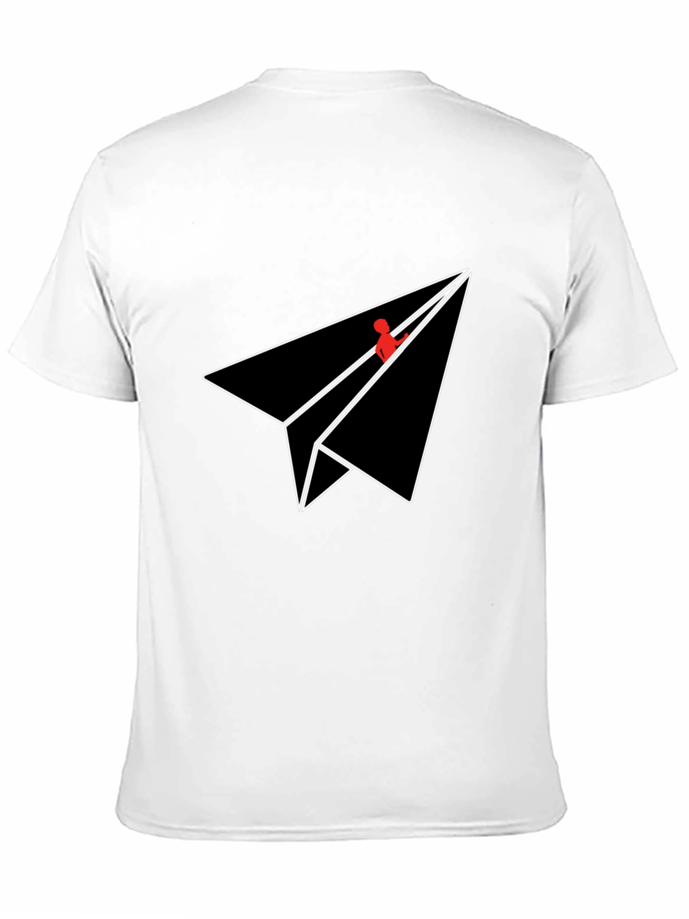 Paper Plane Graphic Tee - Sleek Modern Design