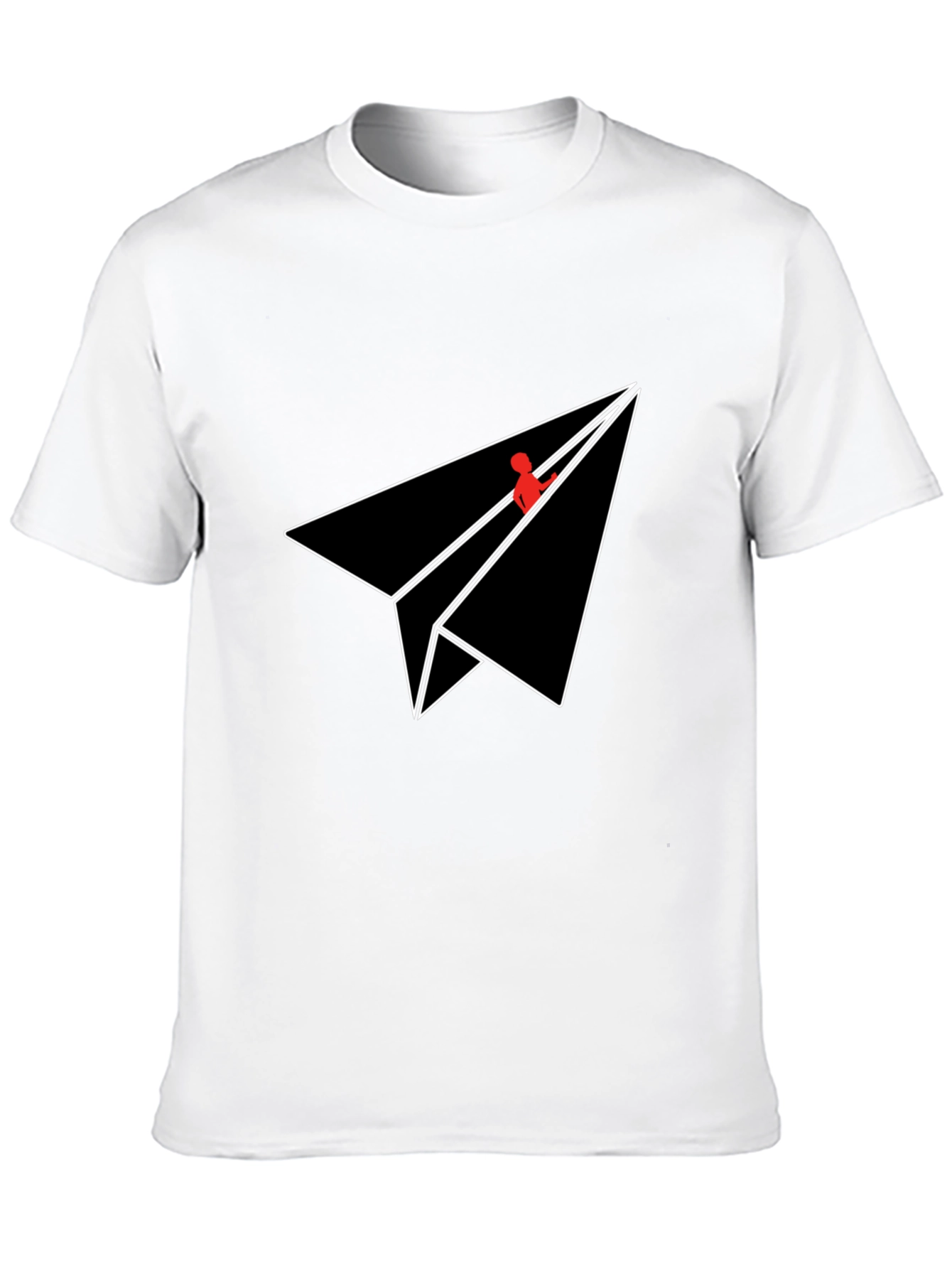 Paper Plane Graphic Tee - Sleek Modern Design