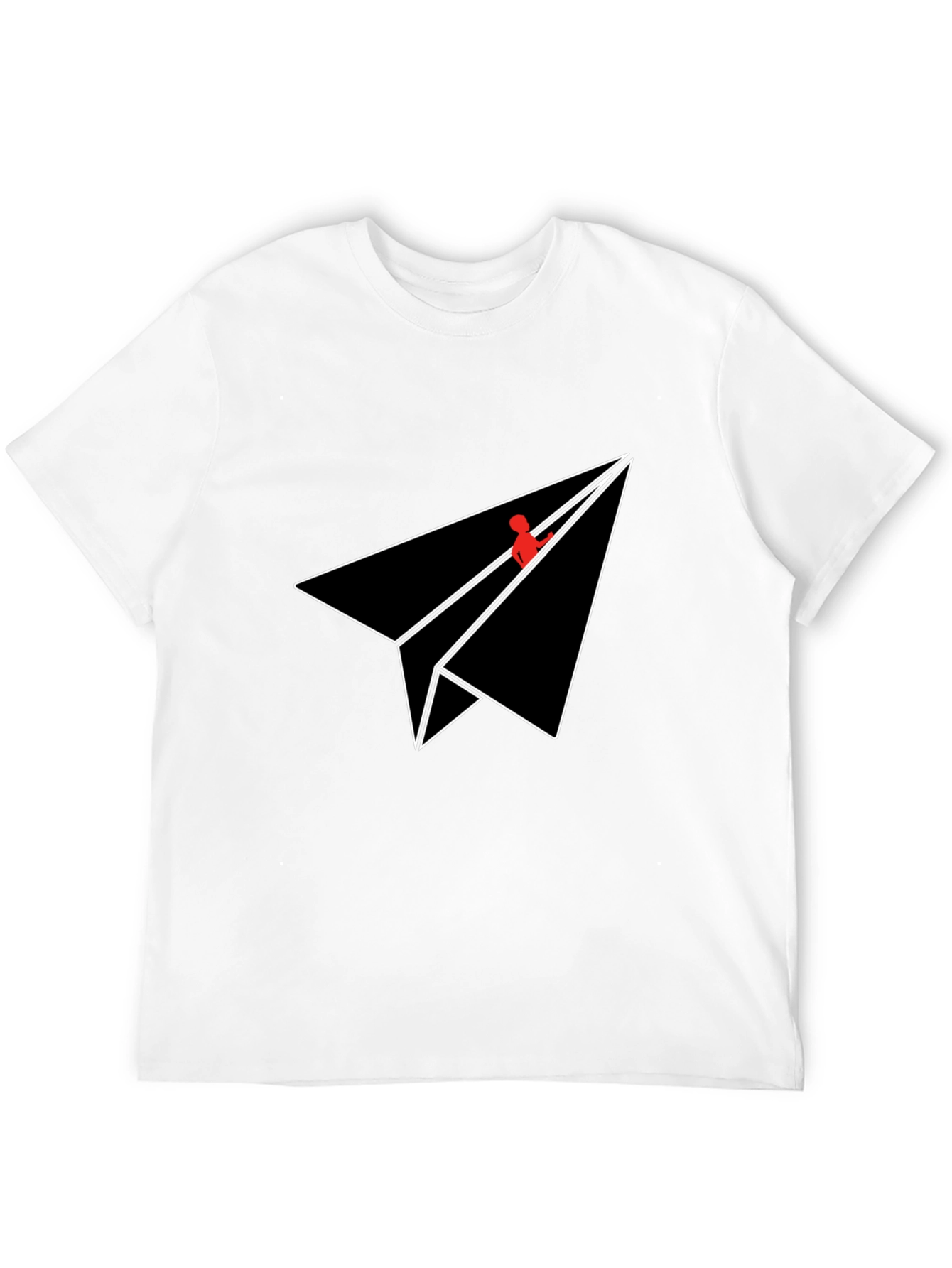 Paper Plane Graphic Tee - Sleek Modern Design
