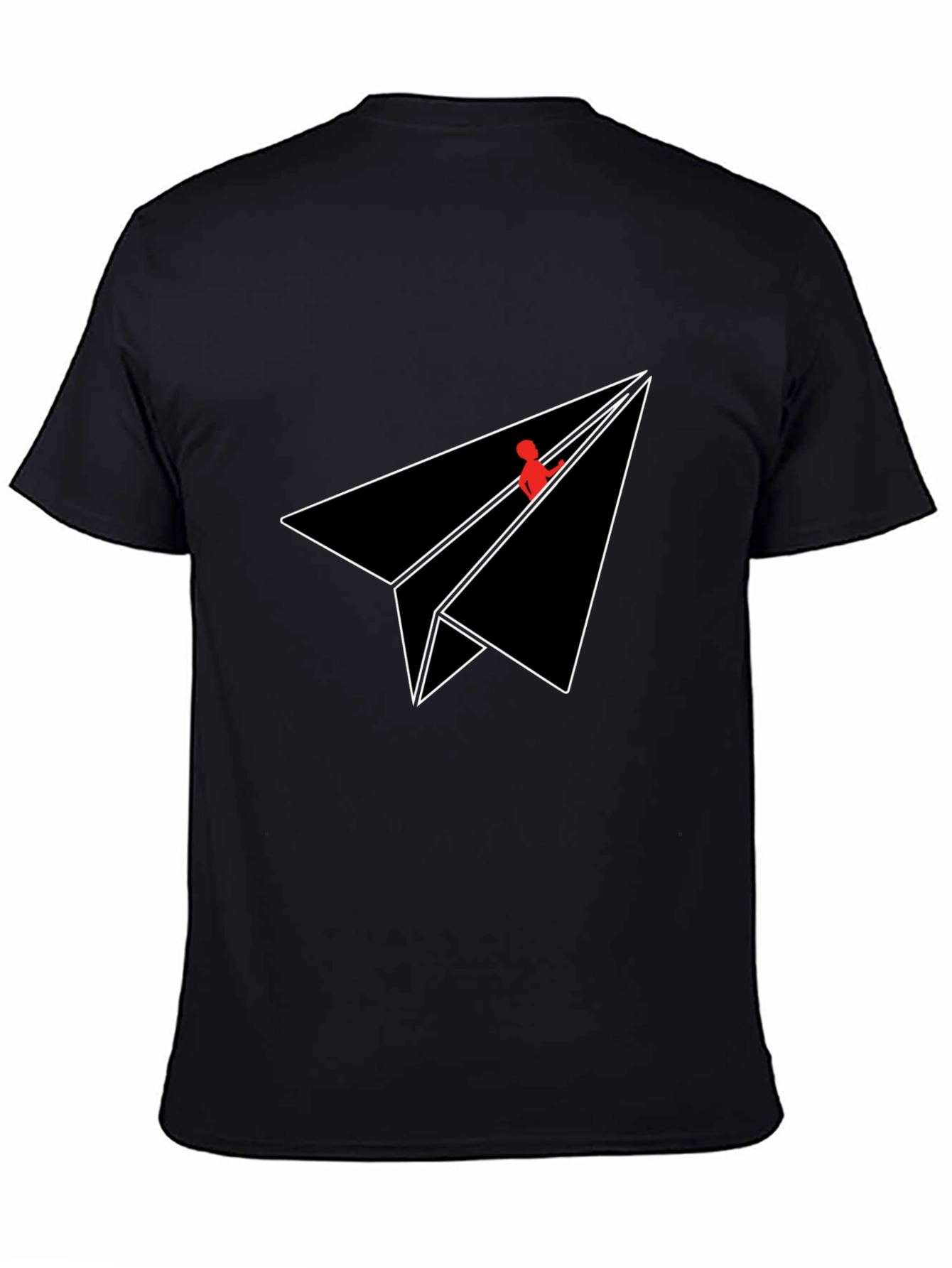 Paper Plane Graphic Tee - Sleek Modern Design