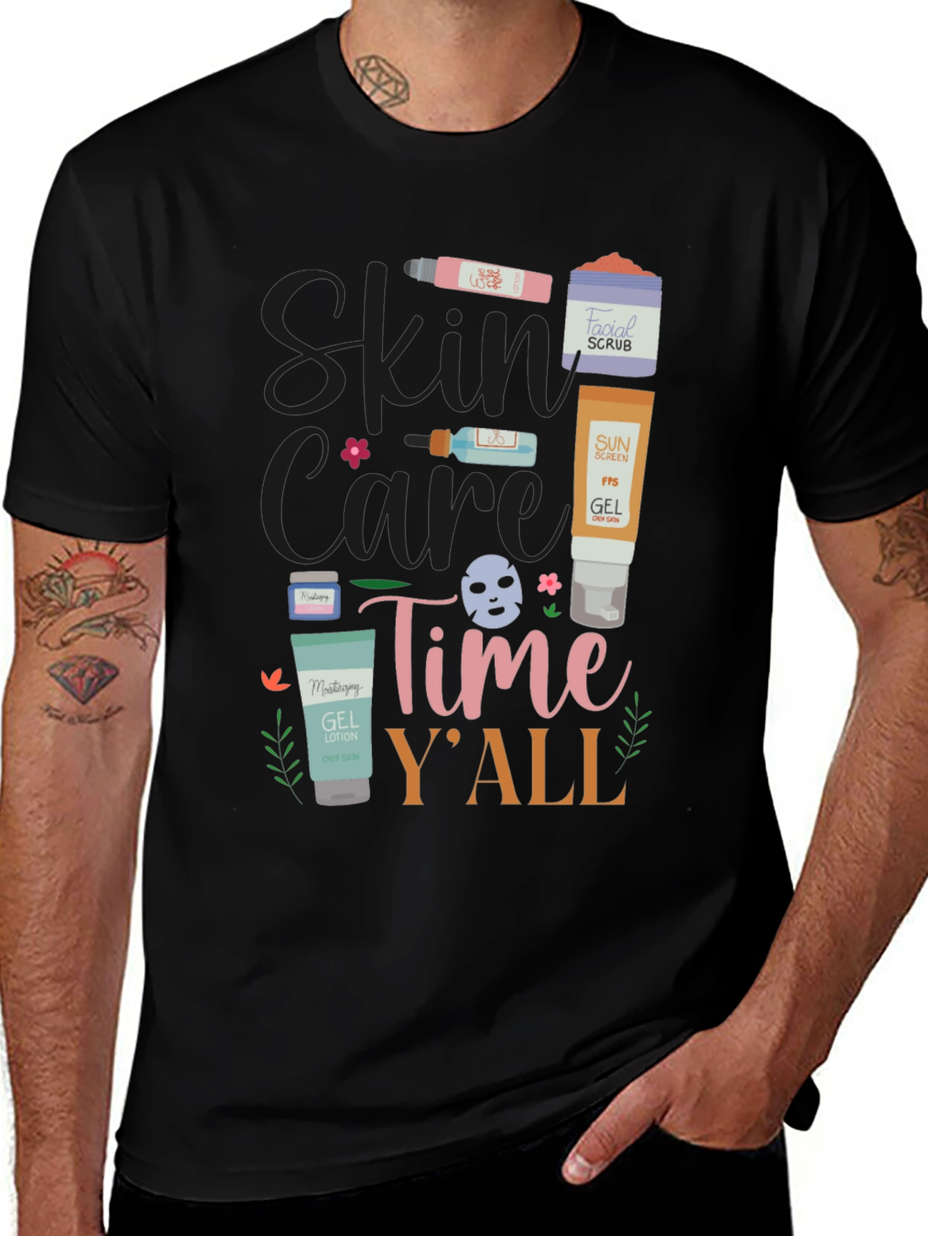 Skin Care Time Yall T-Shirt