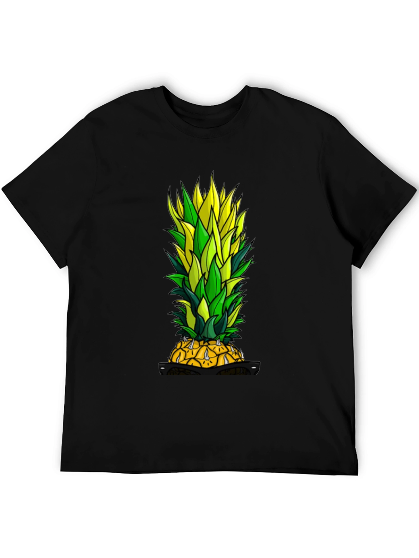 Cool Pineapple Graphic Tee - Casual Comfort