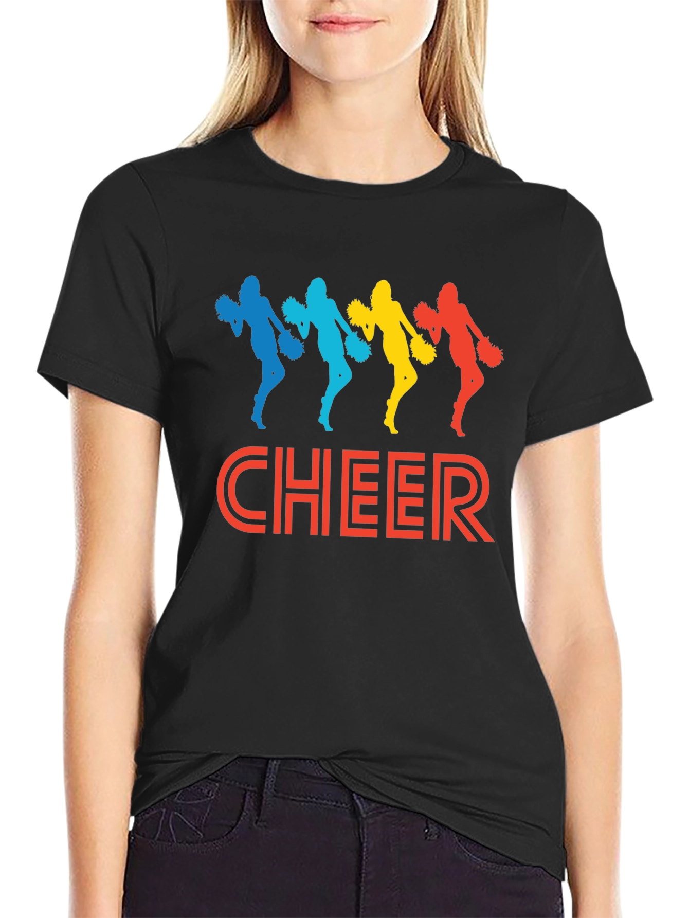 Cheer Squad Graphic Tee - Cheerleader T-Shirt