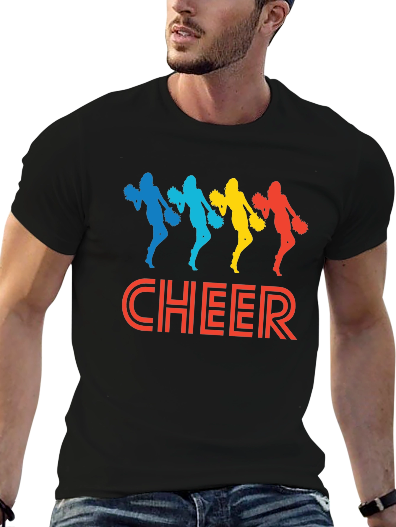 Cheer Squad Graphic Tee - Cheerleader T-Shirt