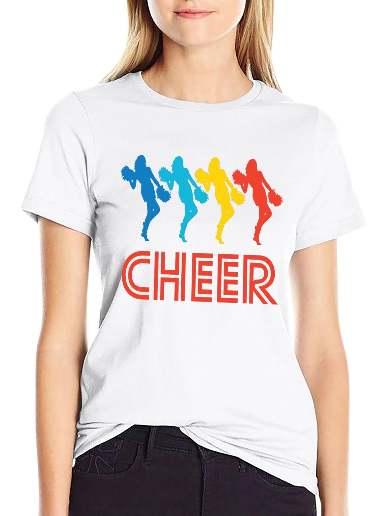 Cheer Squad Graphic Tee - Cheerleader T-Shirt