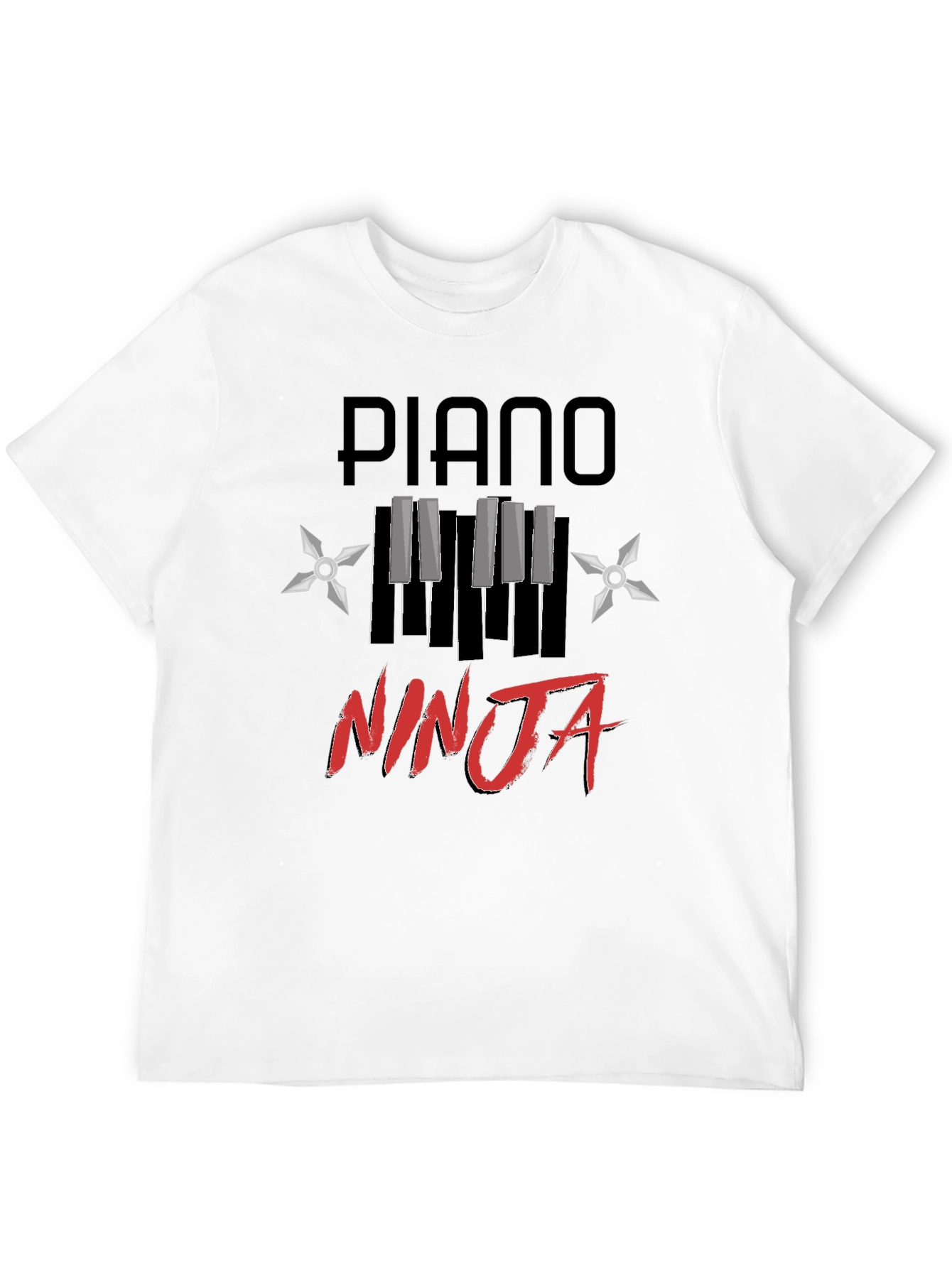 Piano Ninja Graphic Tee - Black