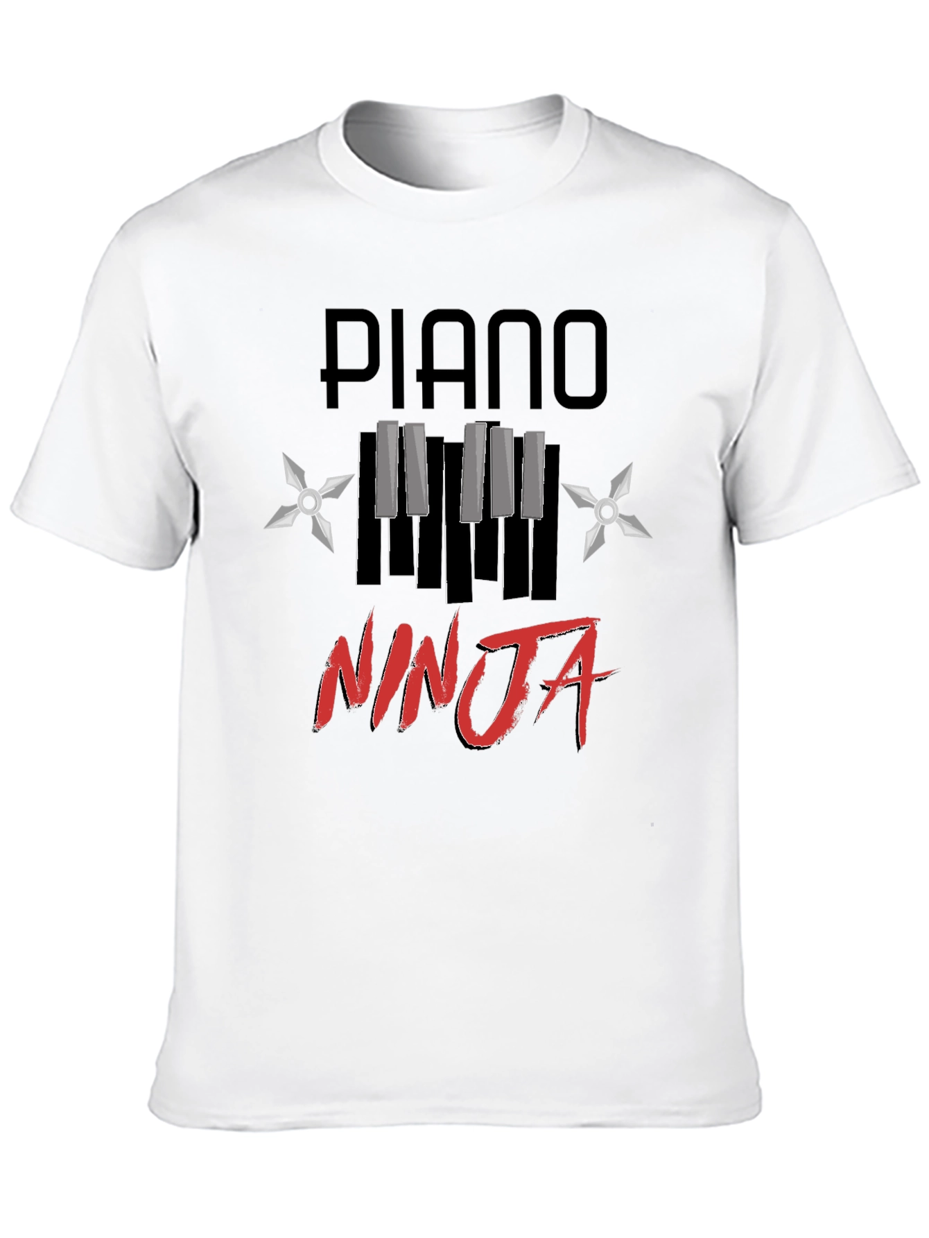 Piano Ninja Graphic Tee - Black