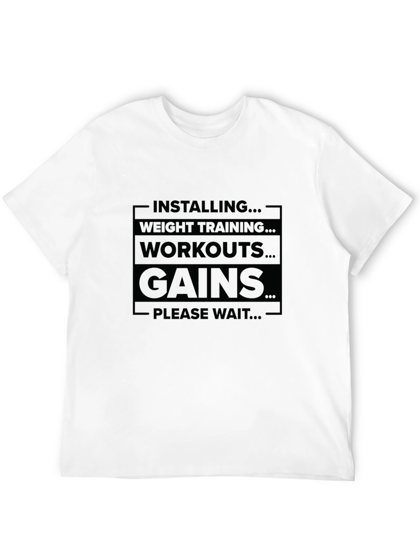 Installing Gains Black T-Shirt
