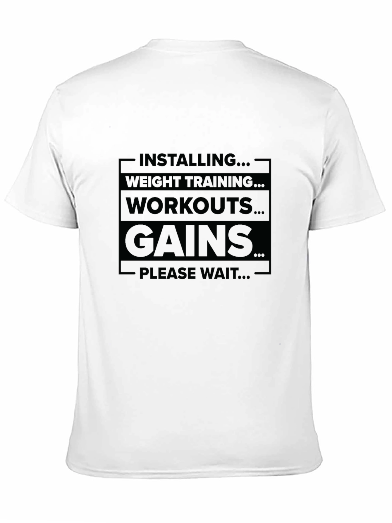 Installing Gains Black T-Shirt