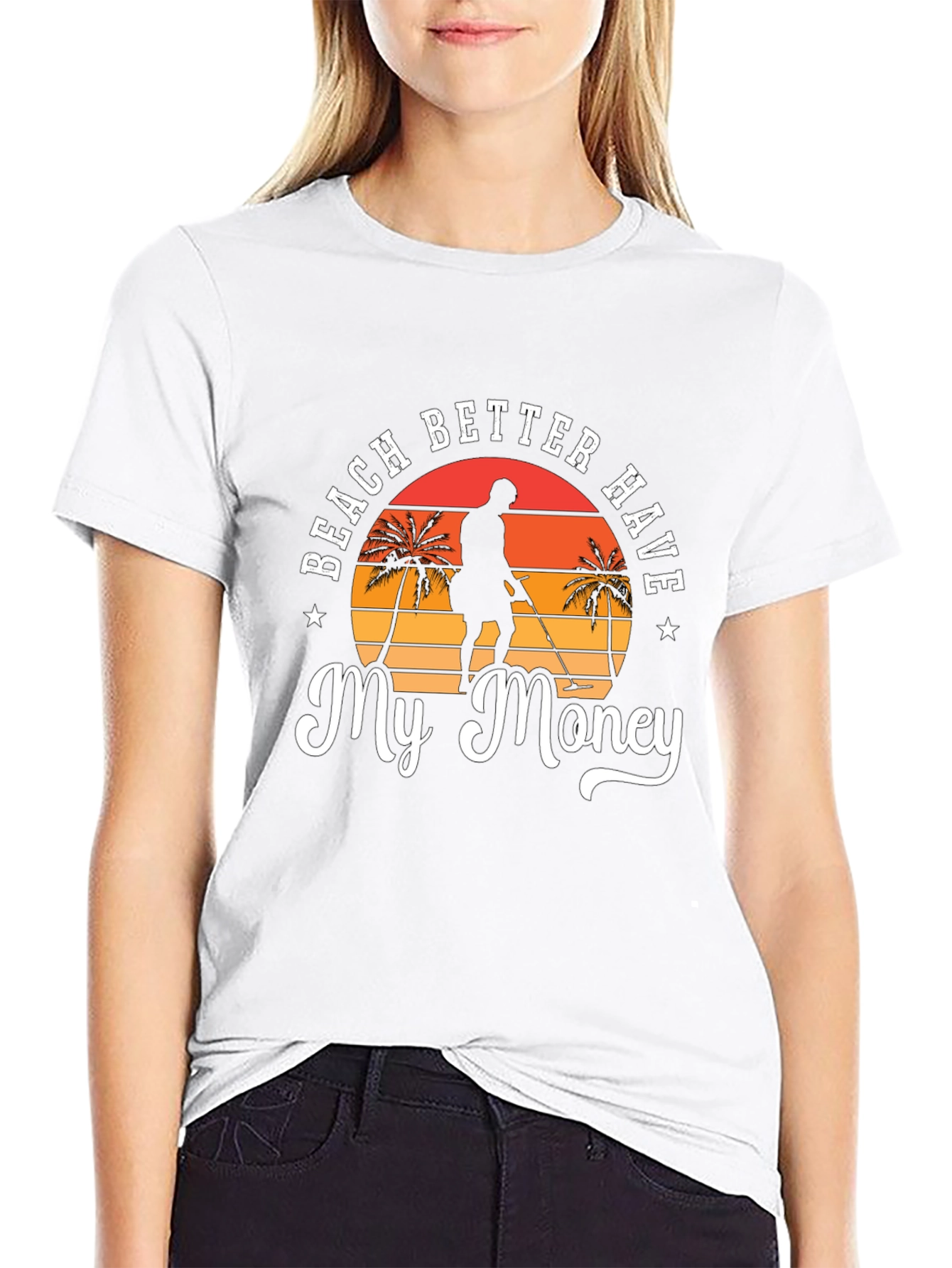 Beach Better Have My Money Black T-Shirt