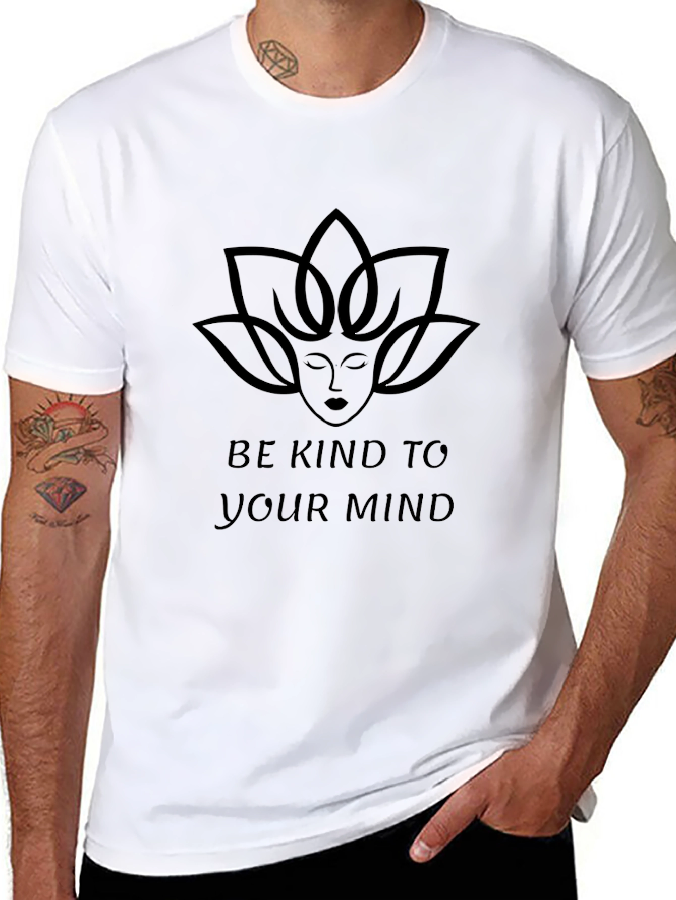 Be Kind To Your Mind Graphic Tee - Black