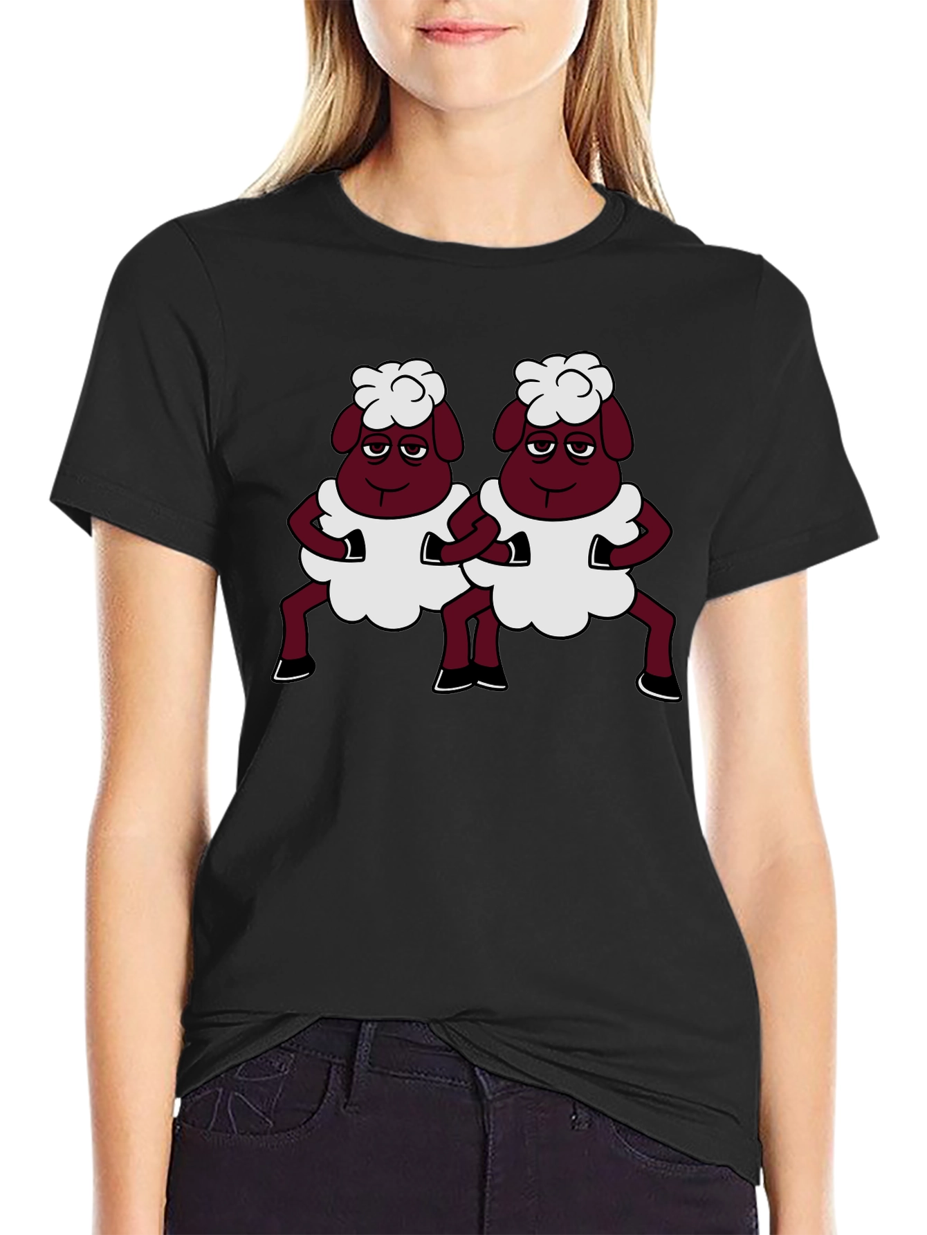 Funny Sheep T-Shirt - Unique Cartoon Design