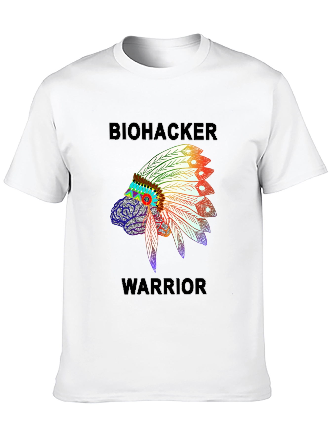 Biohacker Warrior Graphic T-Shirt - Black