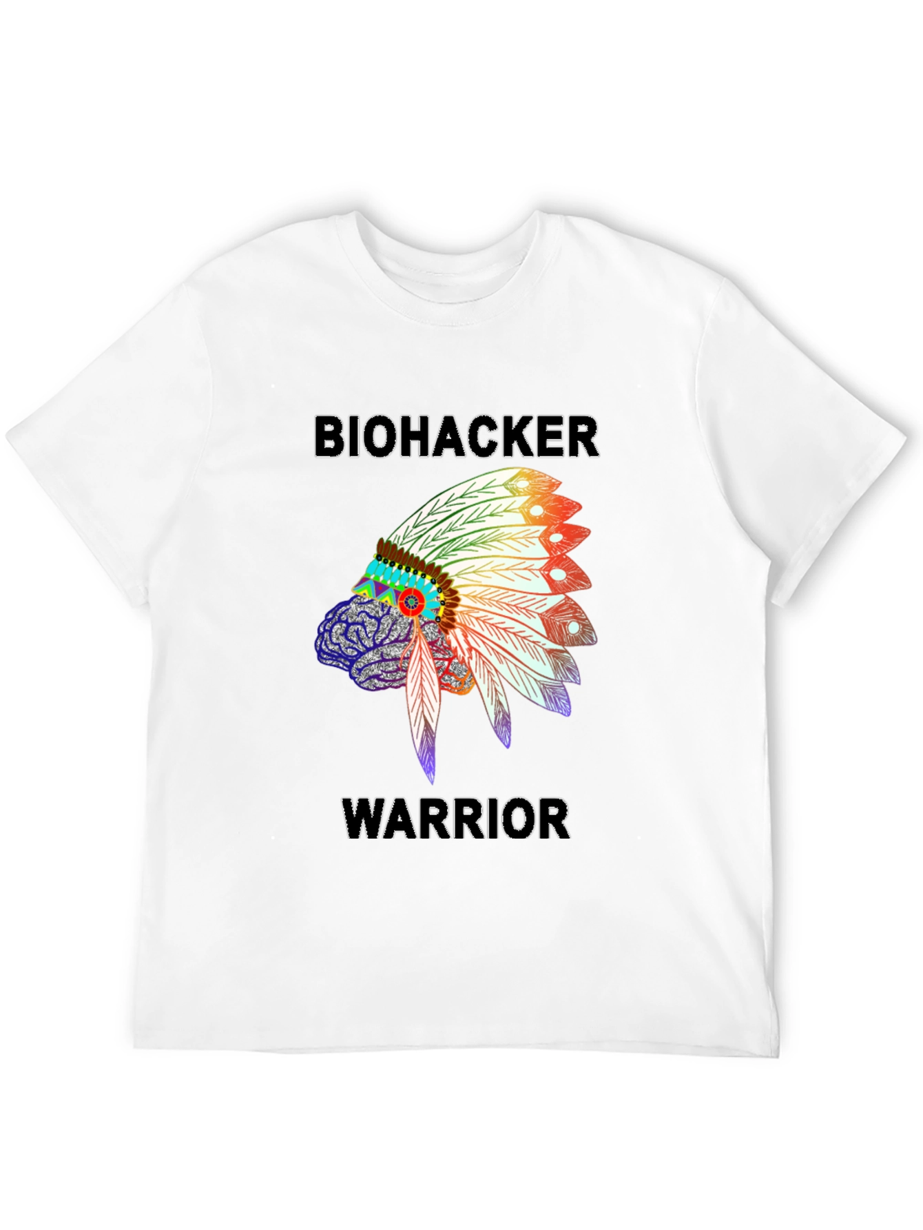 Biohacker Warrior Graphic T-Shirt - Black
