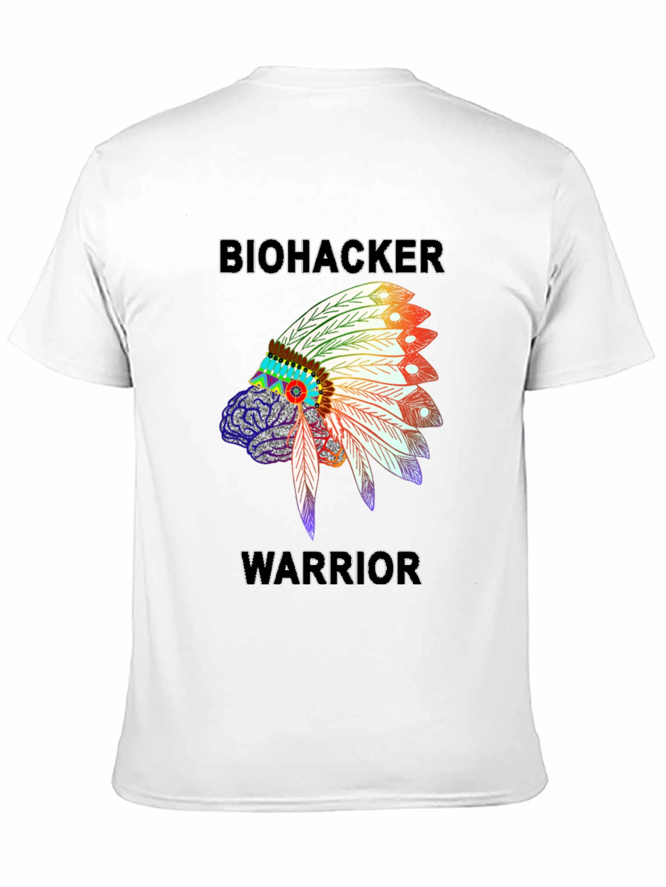 Biohacker Warrior Graphic T-Shirt - Black