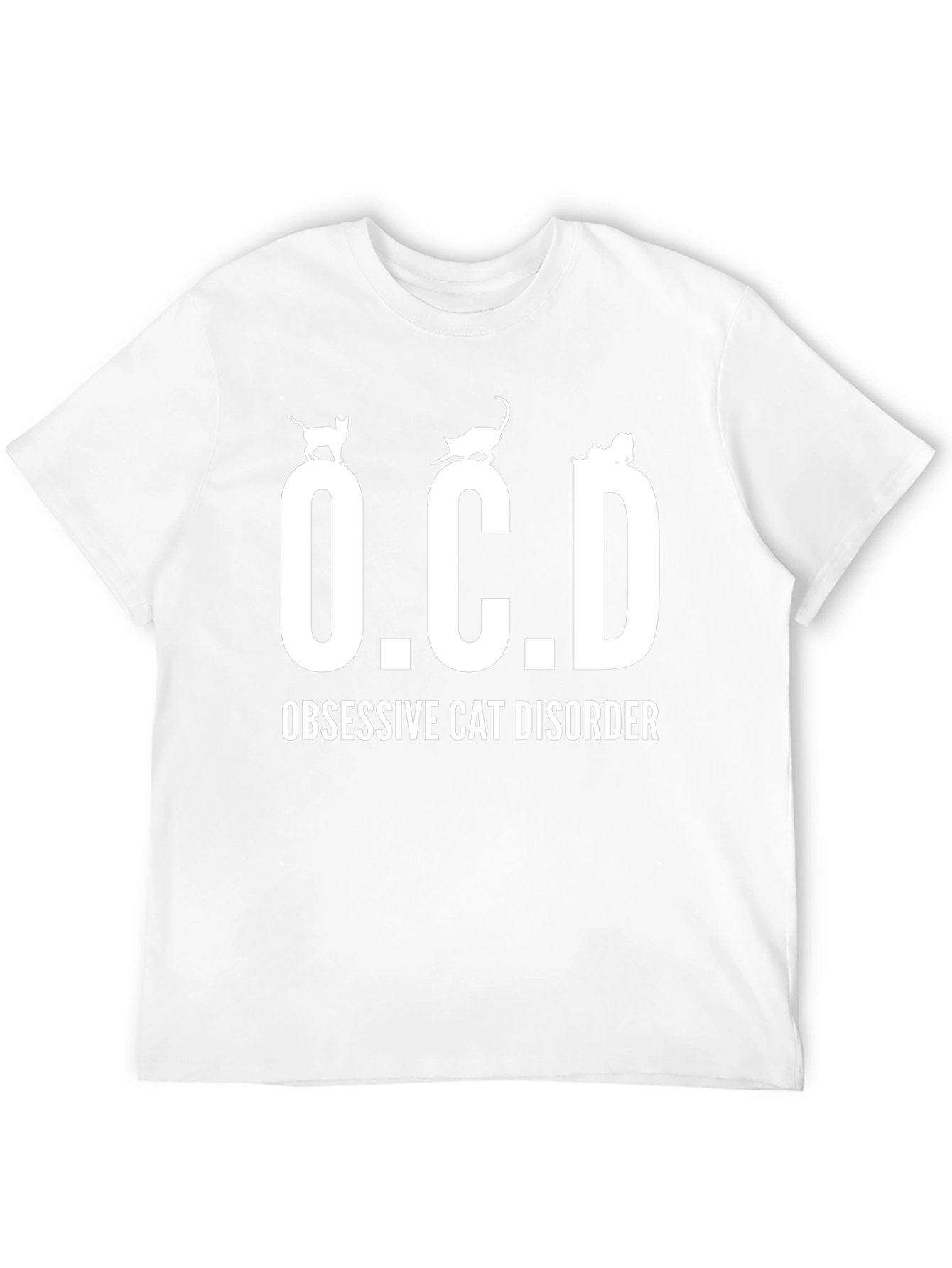Obsessive Cat Disorder T-Shirt Cute Kitten Design
