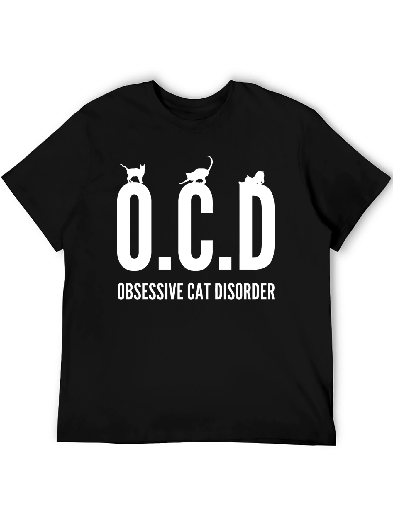 Obsessive Cat Disorder T-Shirt Cute Kitten Design
