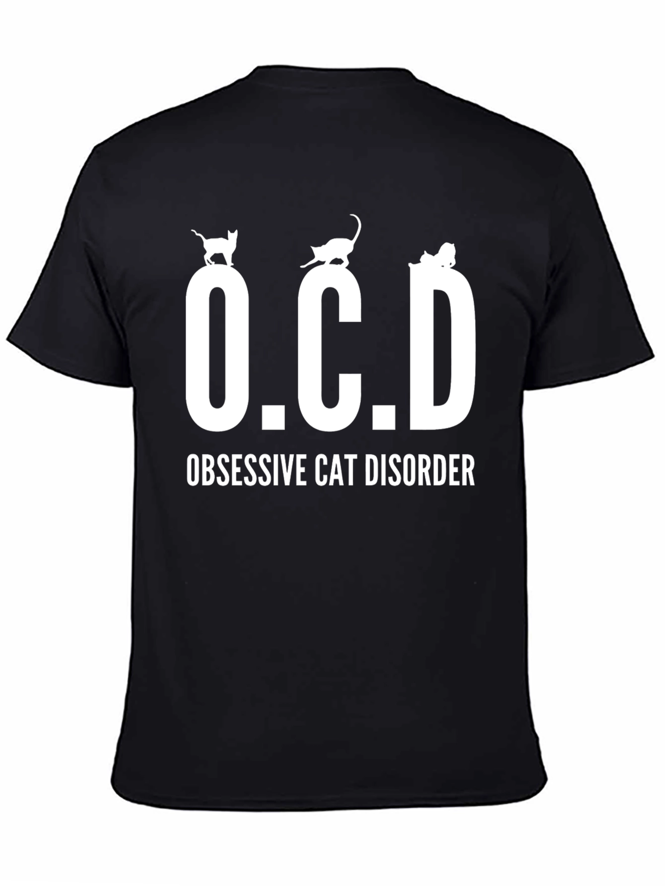 Obsessive Cat Disorder T-Shirt Cute Kitten Design