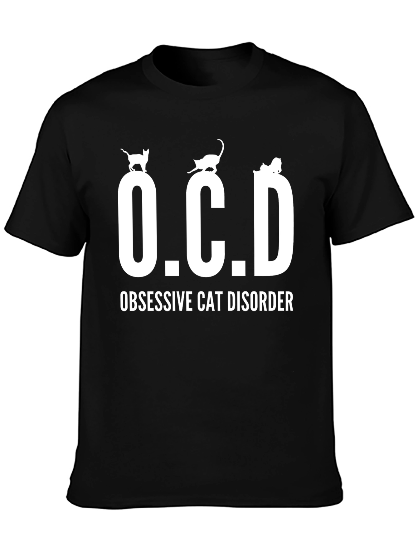 Obsessive Cat Disorder T-Shirt Cute Kitten Design