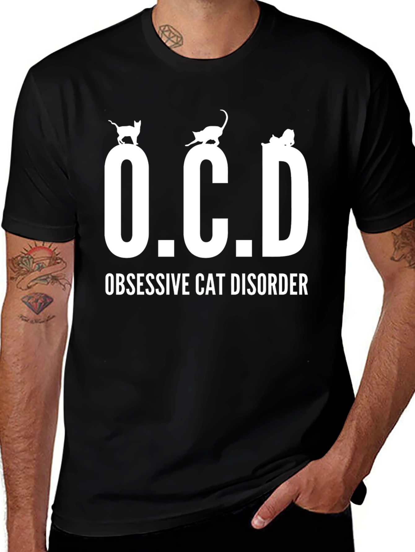 Obsessive Cat Disorder T-Shirt Cute Kitten Design