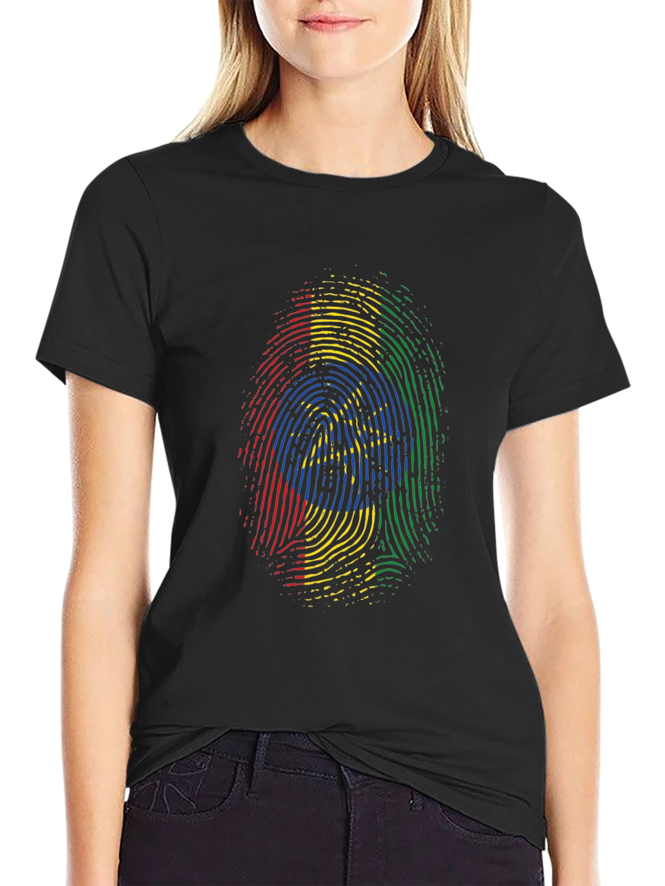 Ethiopian Fingerprint T-Shirt - Black