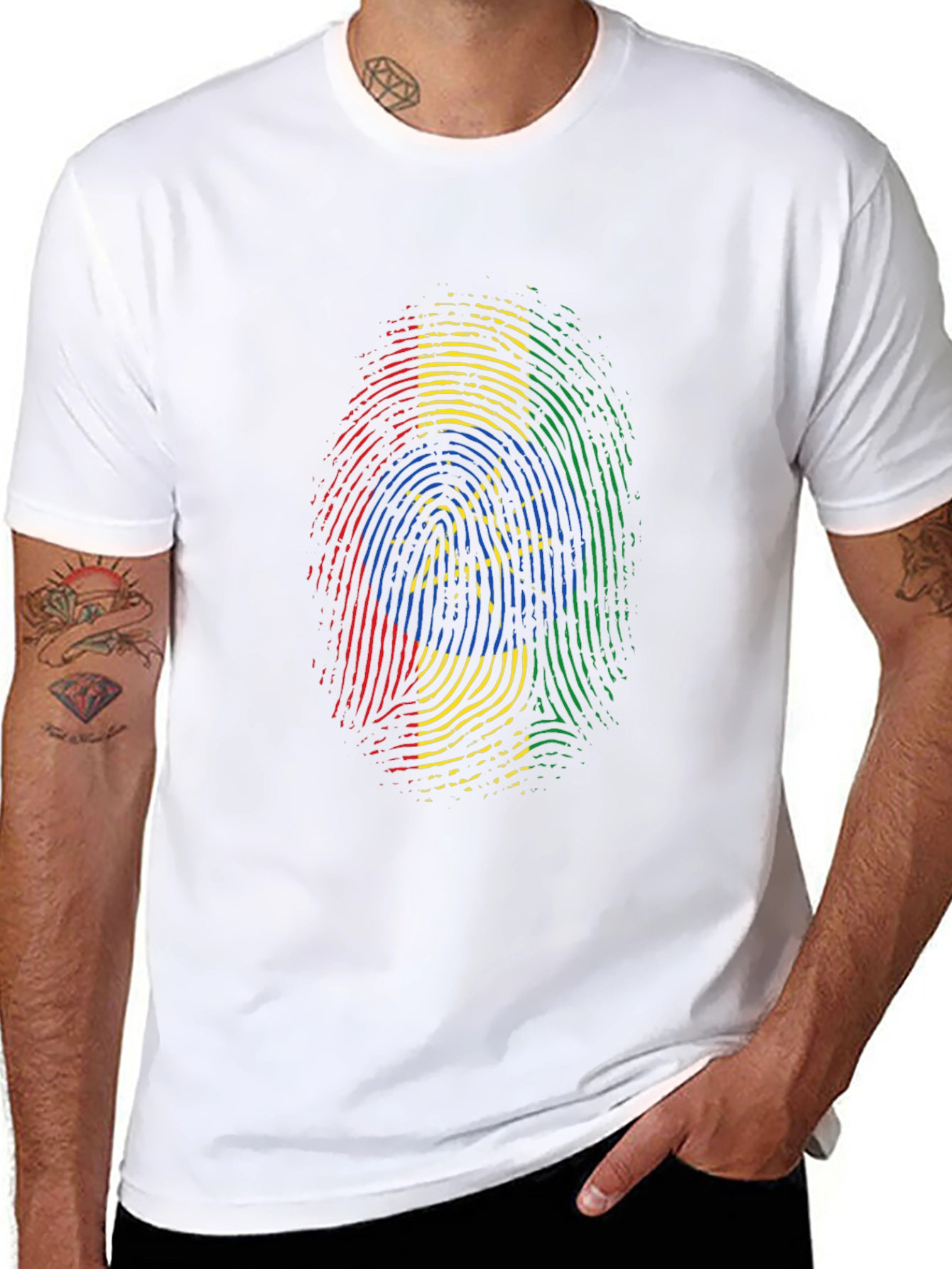 Ethiopian Fingerprint T-Shirt - Black