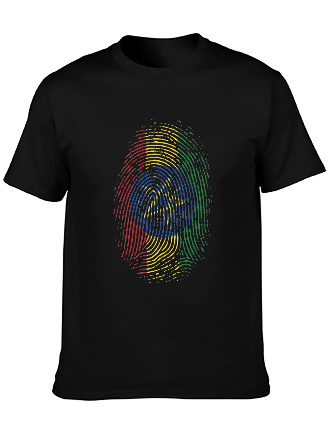 Ethiopian Fingerprint T-Shirt - Black