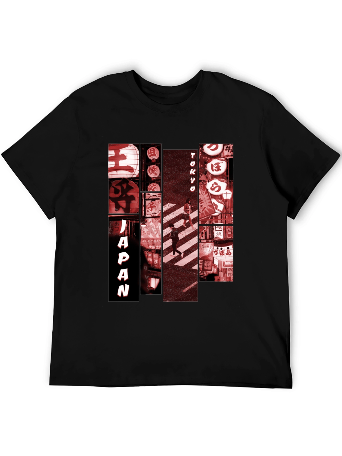 Japan Tokyo Graphic Tee - Mens Black T-Shirt