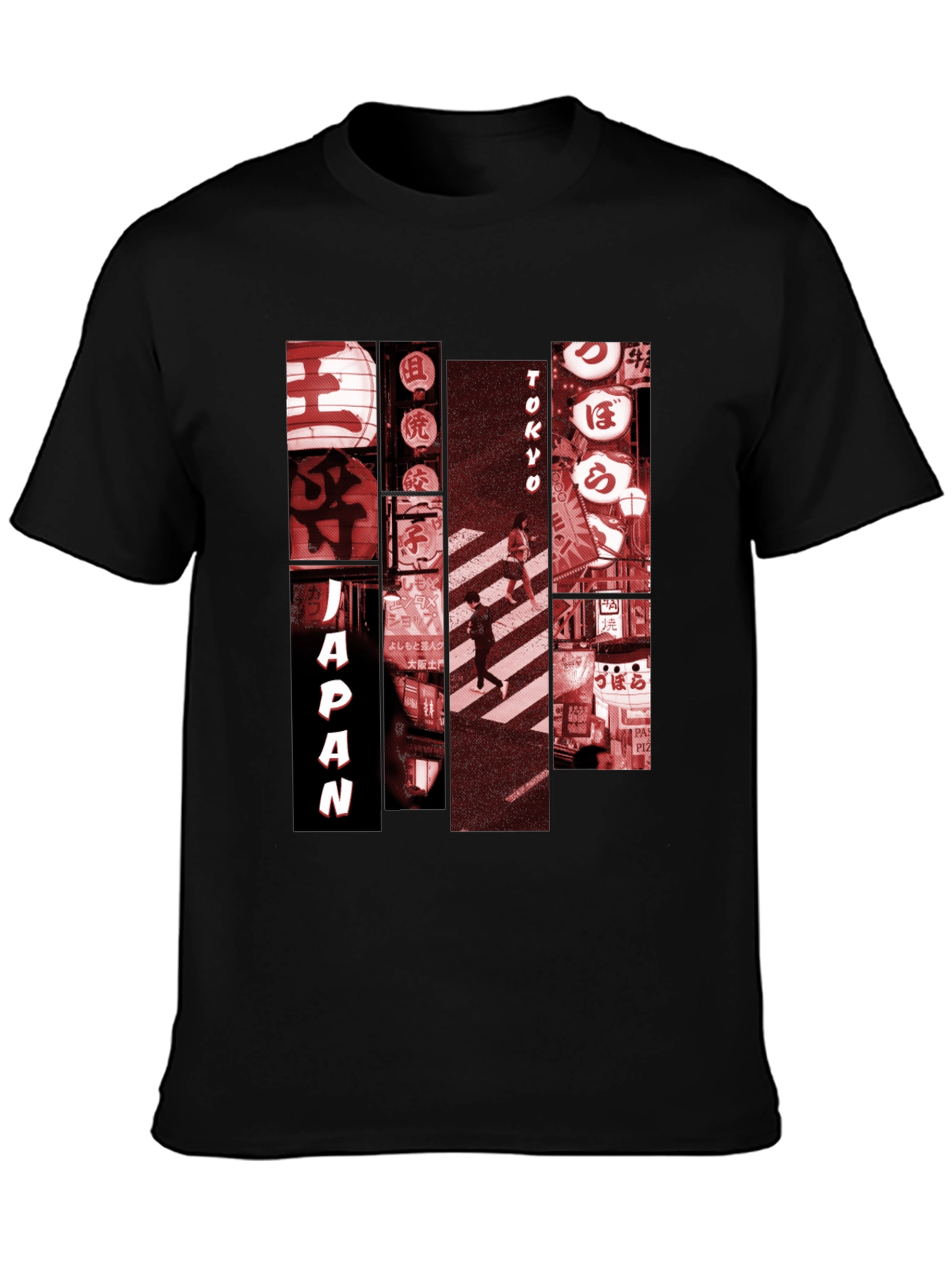 Japan Tokyo Graphic Tee - Mens Black T-Shirt