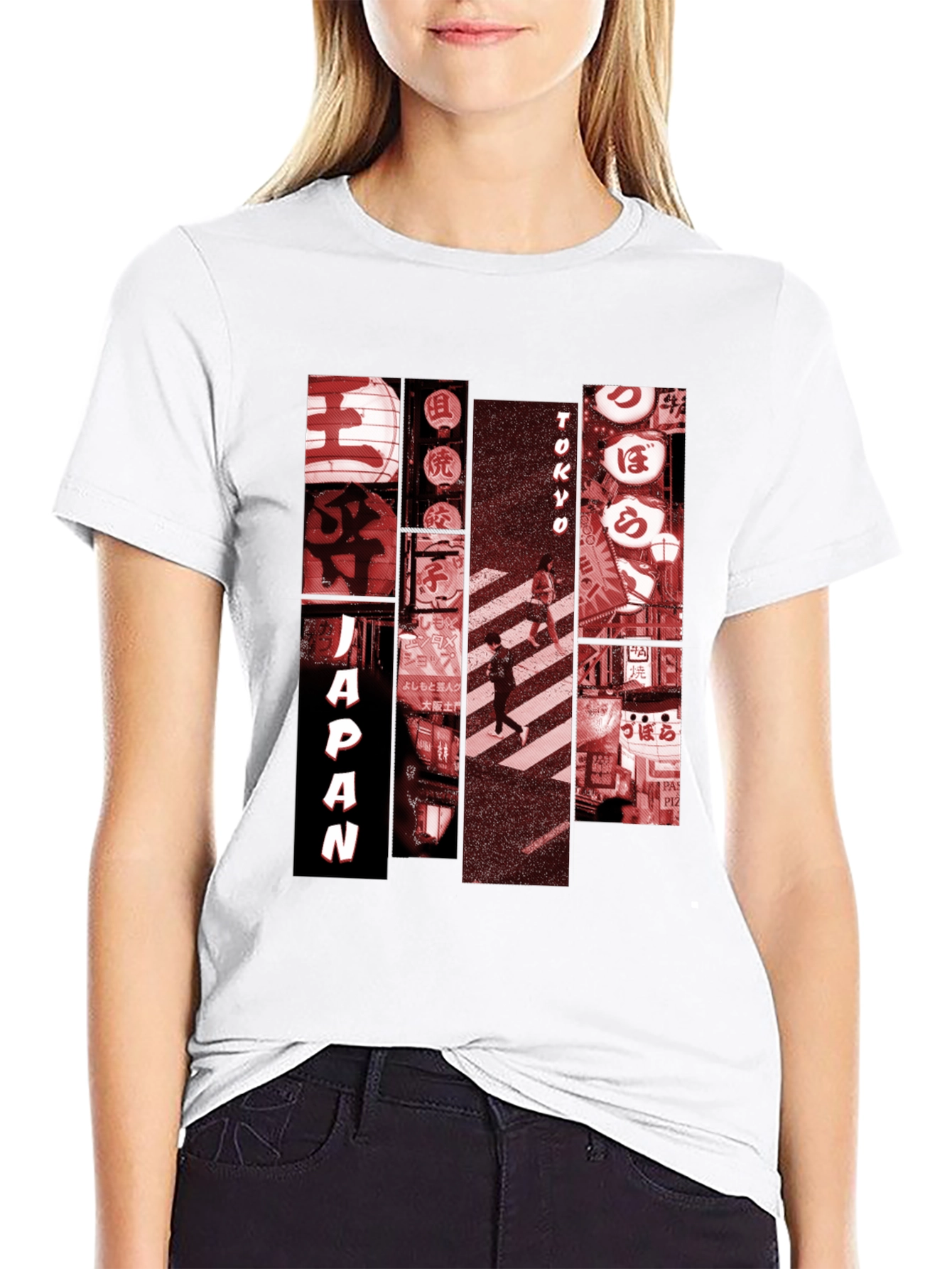 Japan Tokyo Graphic Tee - Mens Black T-Shirt
