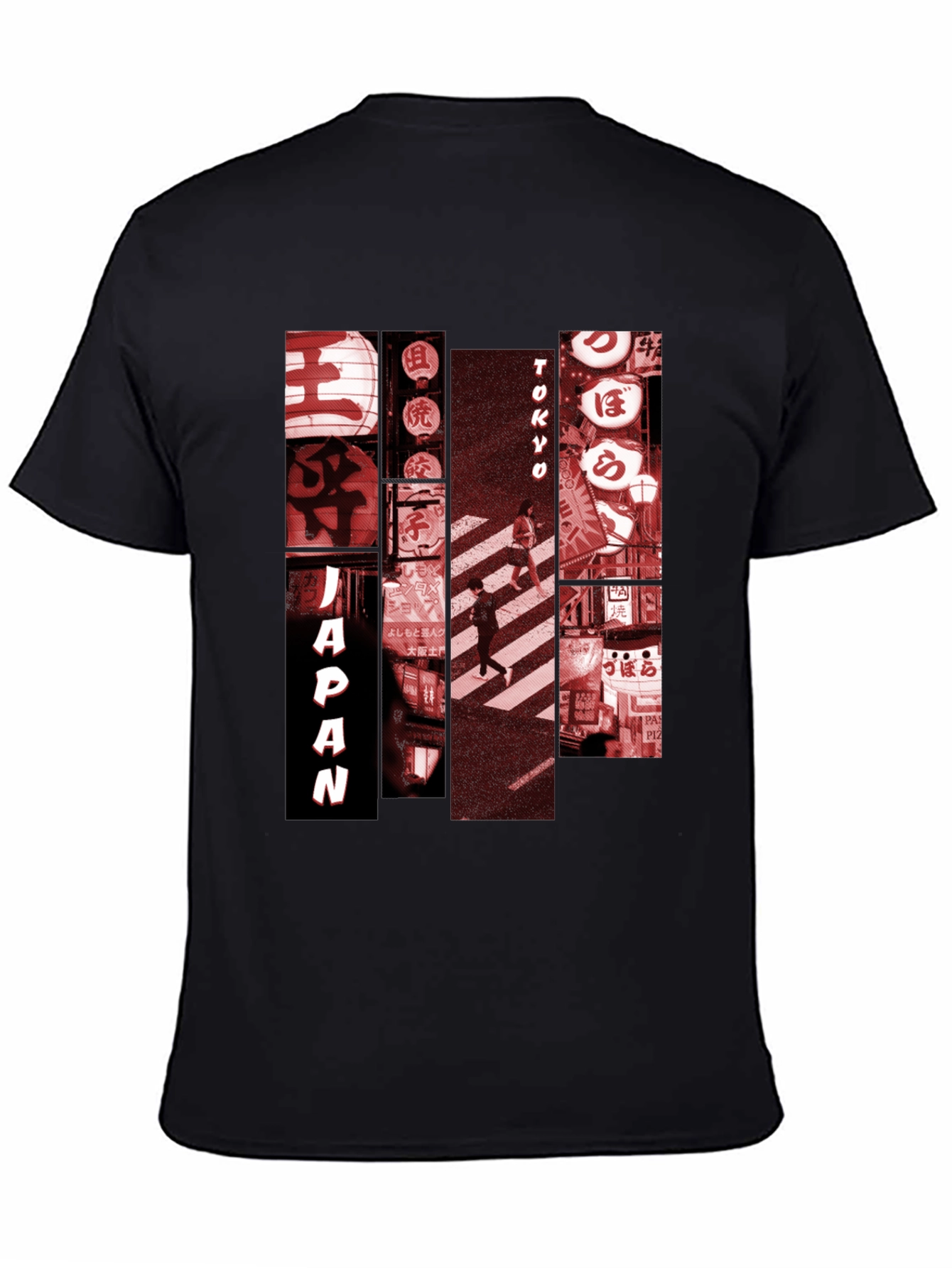 Japan Tokyo Graphic Tee - Mens Black T-Shirt