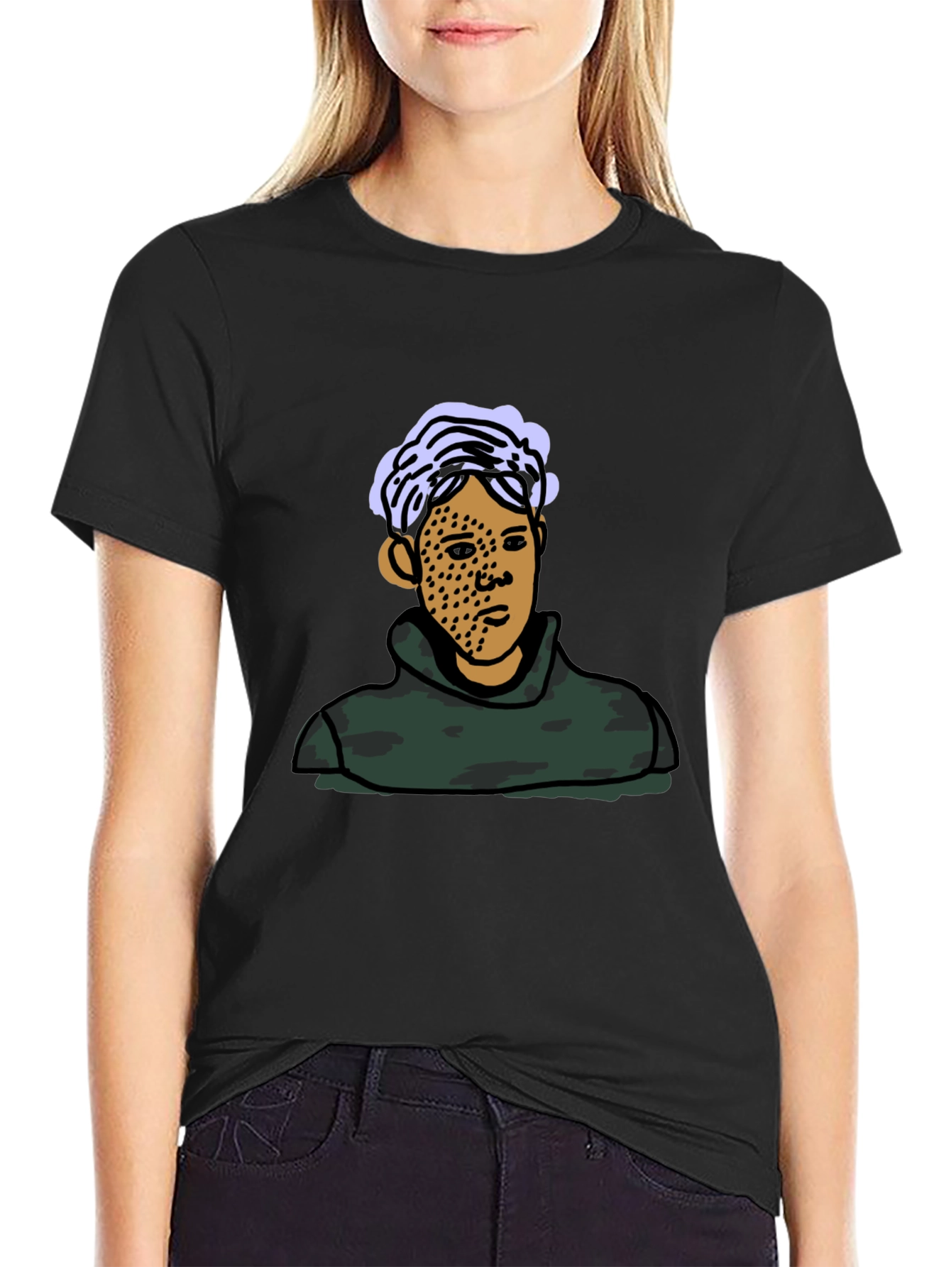 Unique Graphic Print Tee - Modern Casual Style